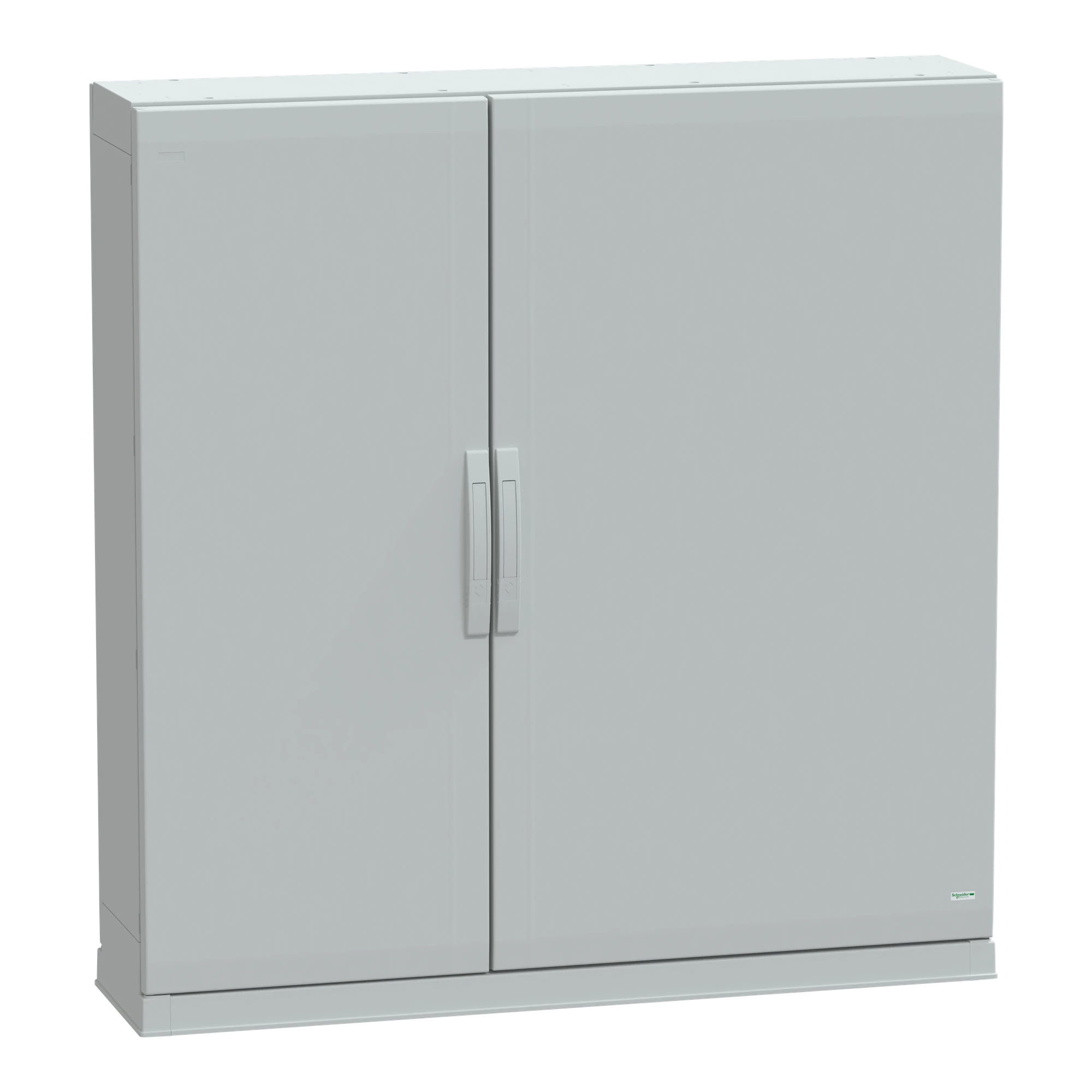 Schneider Electric NSYPLAZ12123G Polyester Enclosure, PLAZ with Base Frame, Open Bottom, 1250x1250x320 IP54 (img_001)