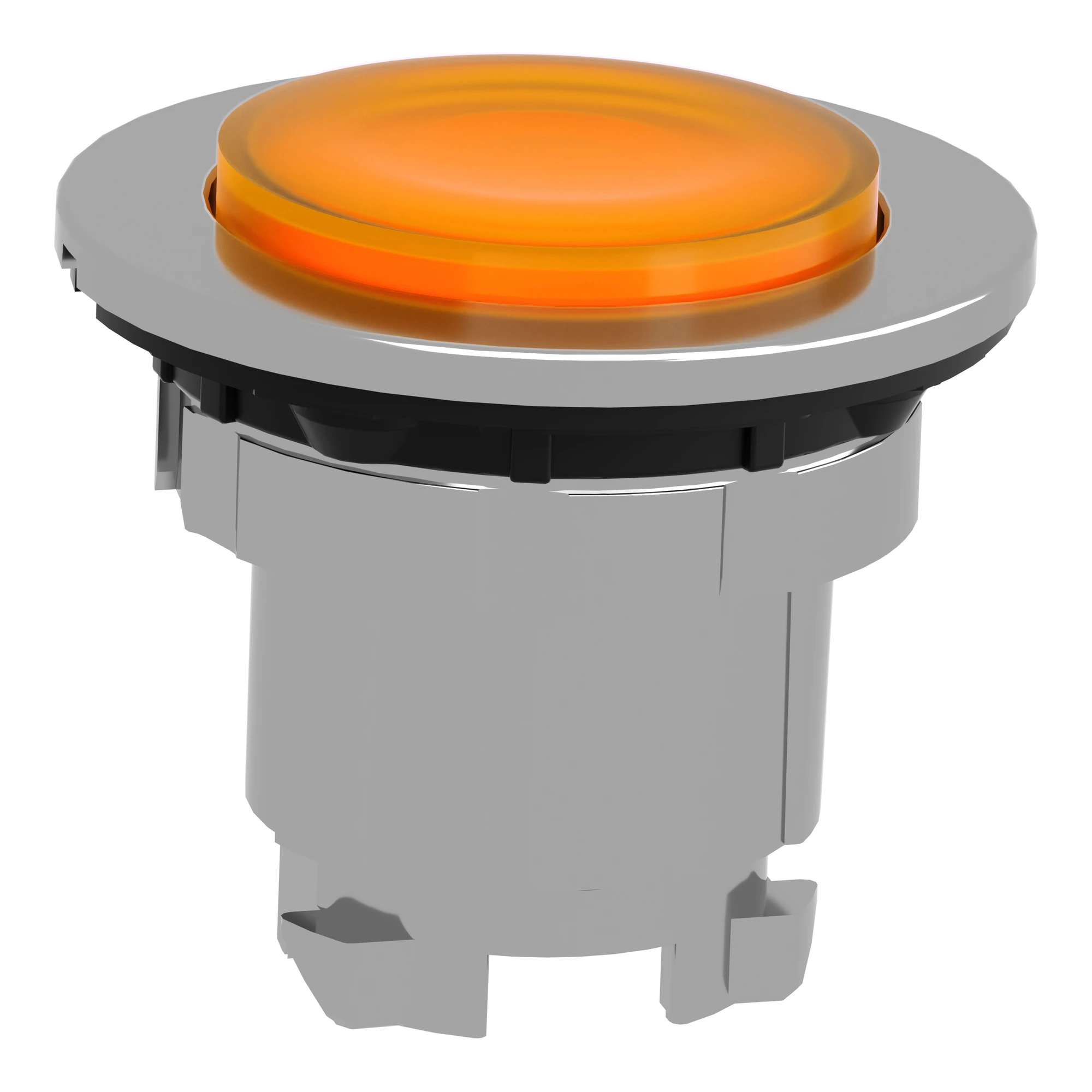 Schneider Electric ZB4FH53 Illuminated pushbutton, front element, Harmony XB4F, metal, 30mm, orange, protruding, for universal LED, latching (img_008)