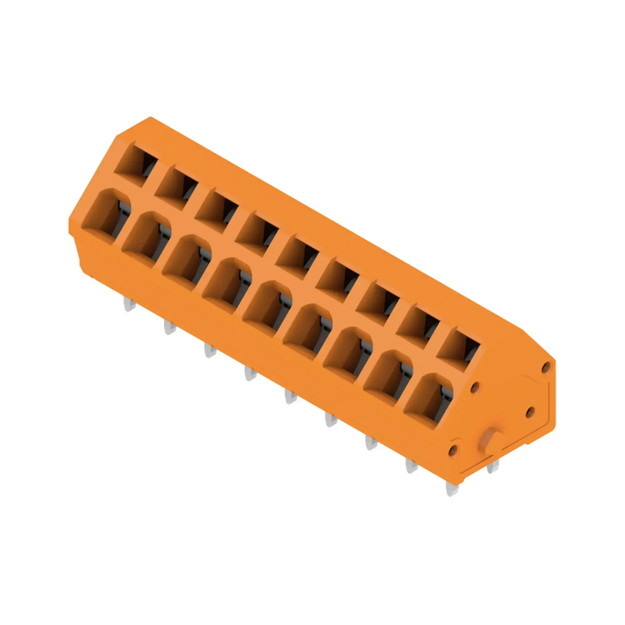 Weidmüller 1914050000 PCB terminal, 320 V, 24 A, Pitch in mm: 5.00, 2.5 mm², Number of poles: 9, Tension-clamp connection, THT solder connection, 135°, Box (img_001) Weidmüller 1914050000 PCB terminal, 320 V, 24 A, Pitch in mm: 5.00, 2.5 mm², Number of poles: 9, Tension-clamp connection, THT solder connection, 135°, Box (img_001)