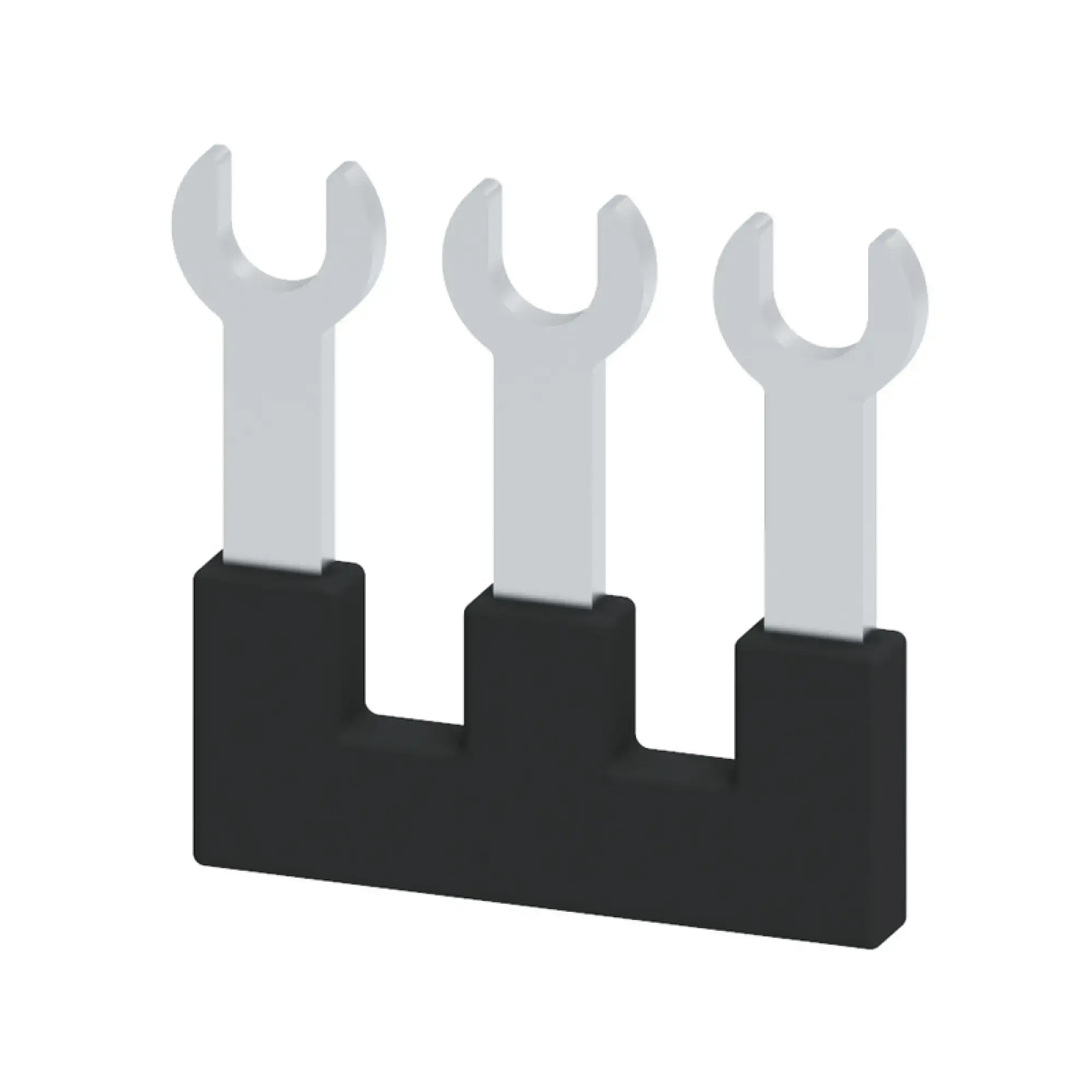 Weidmüller 2615230000 Cross-connector (terminal), when screwed in, black, 41 A, Number of poles: 3, Pitch in mm: 11.00, Insulated: Yes, Width: 28 mm (img_001) Weidmüller 2615230000 Cross-connector (terminal), when screwed in, black, 41 A, Number of poles: 3, Pitch in mm: 11.00, Insulated: Yes, Width: 28 mm (img_001)