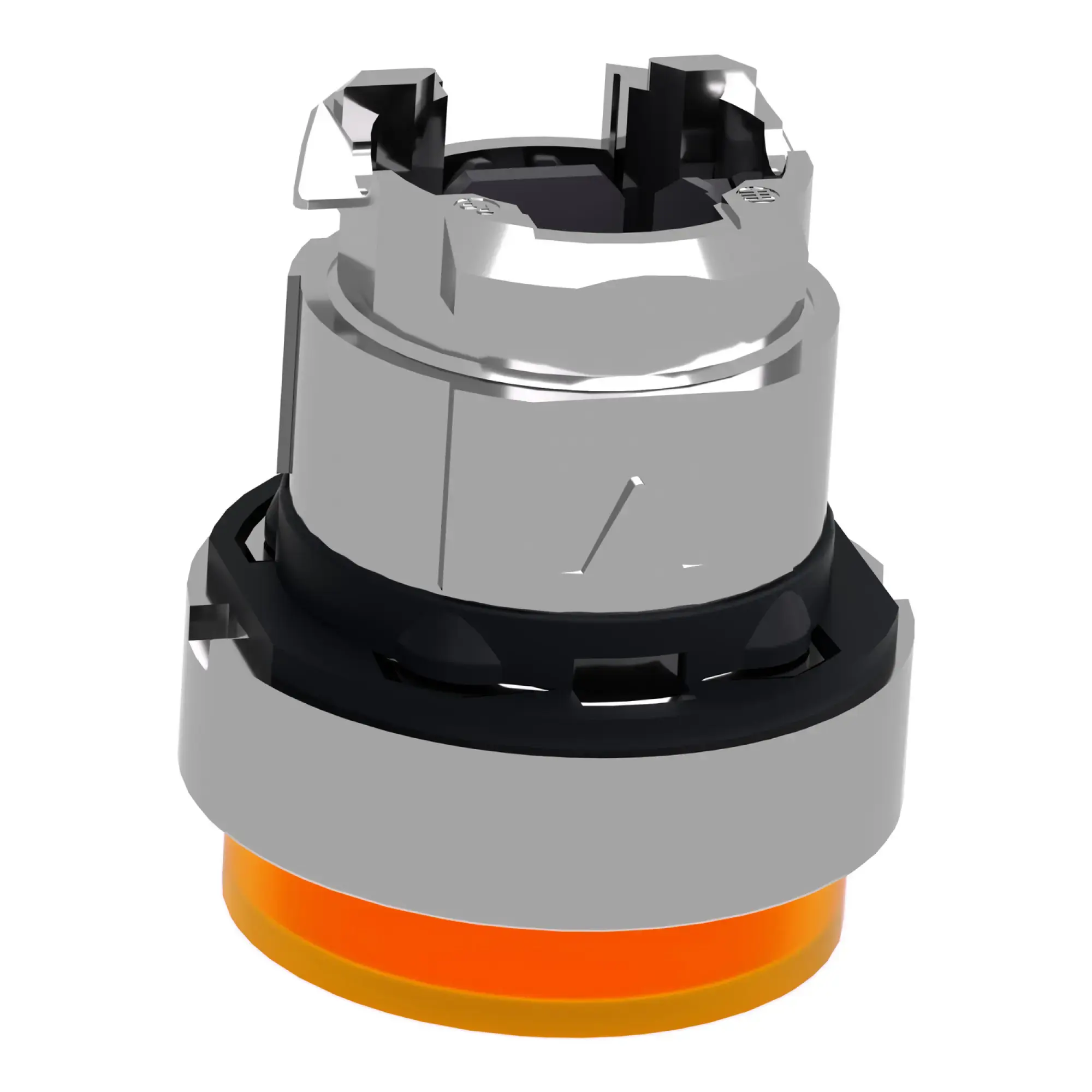 Schneider Electric ZB4BH53 Illuminated push-button, front element, Harmony XB4, metal, 22mm, orange, protruding, for universal LED, latching (img_015)