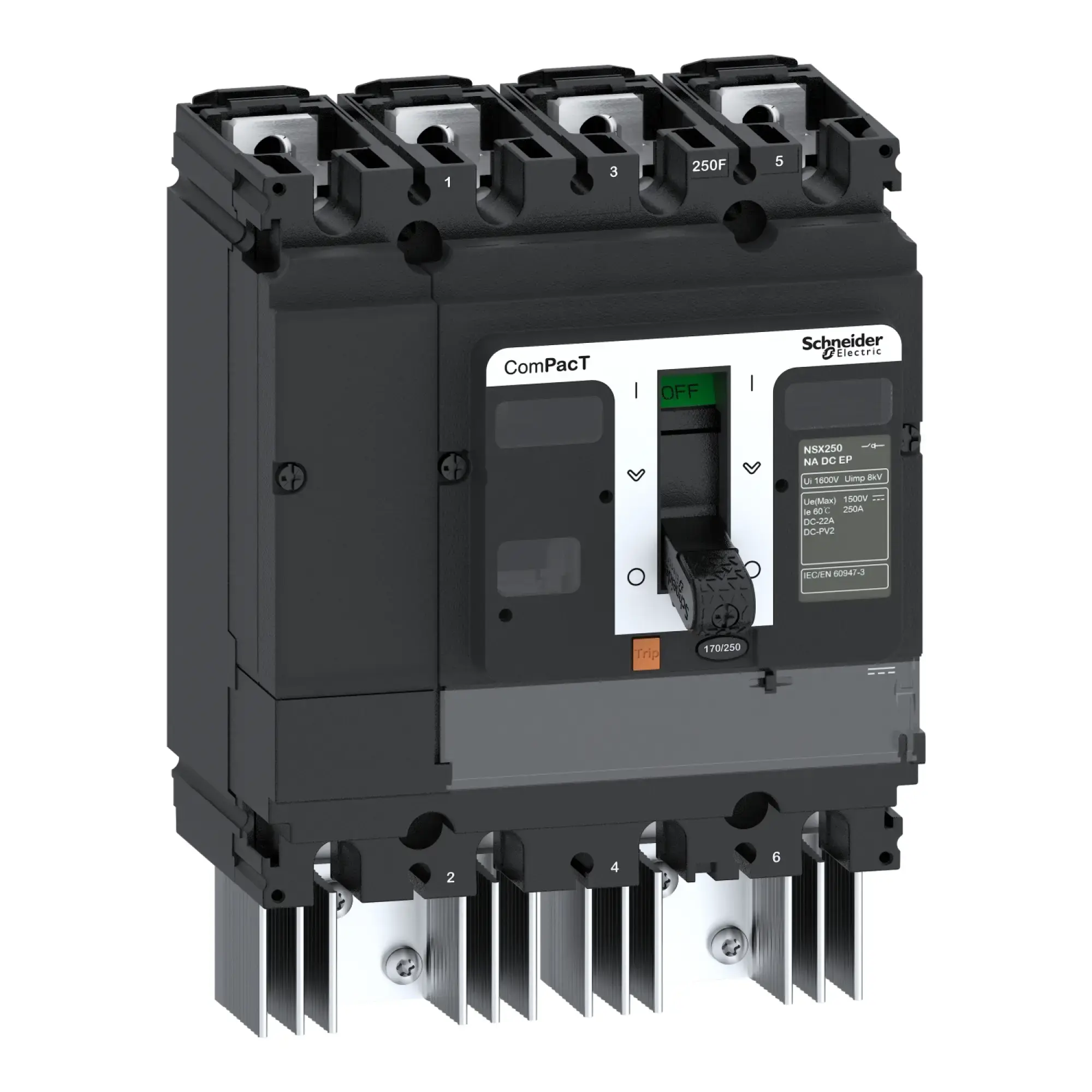 Schneider Electric C254250D3S Load Break Switch Compact NSX250NA DC EP, 4-pole, stationary, 250A, 1500V (img_002)