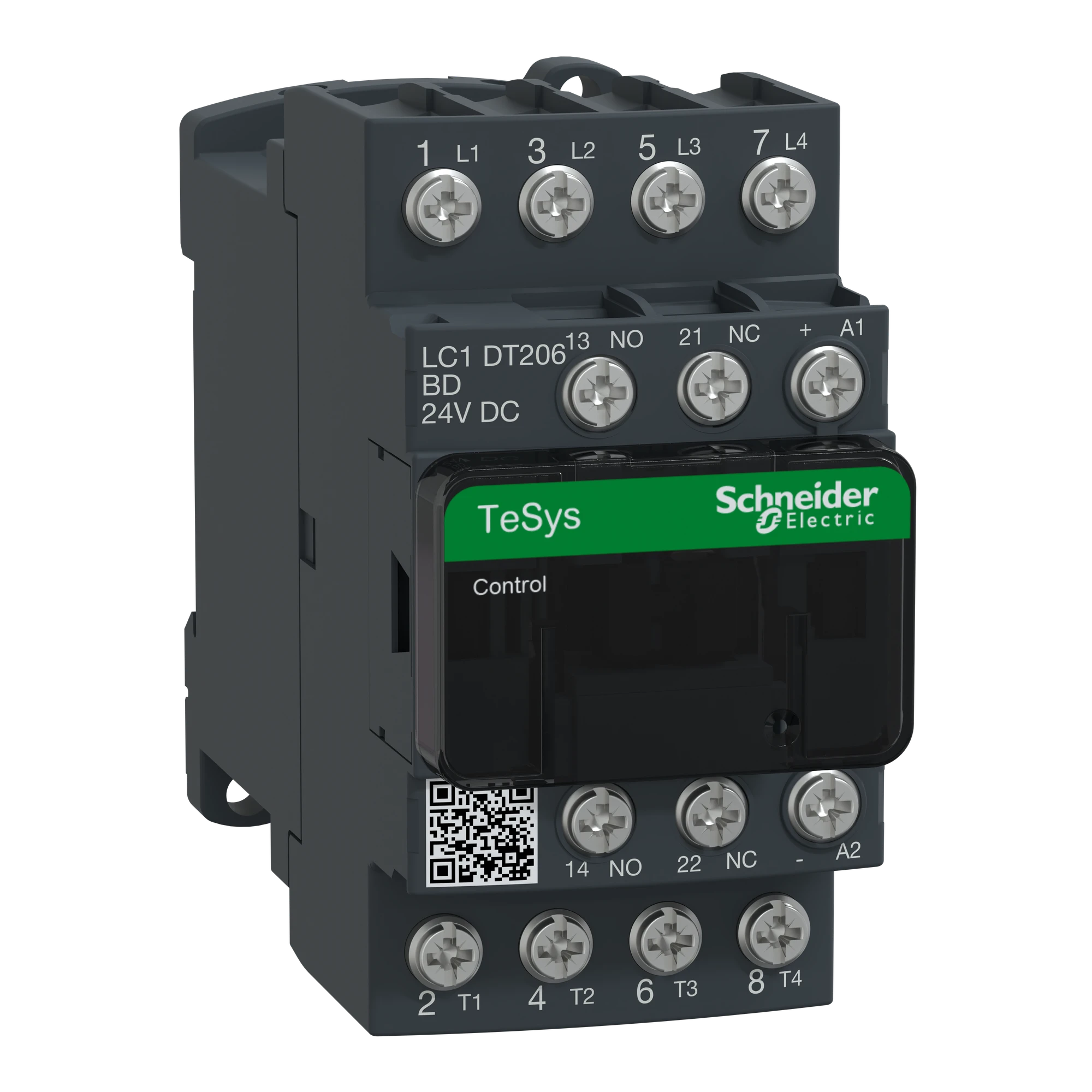Schneider Electric LC1DT206BD Power contactor LC1D 4p, +1NO+1NC, coil 24 V DC (img_001)