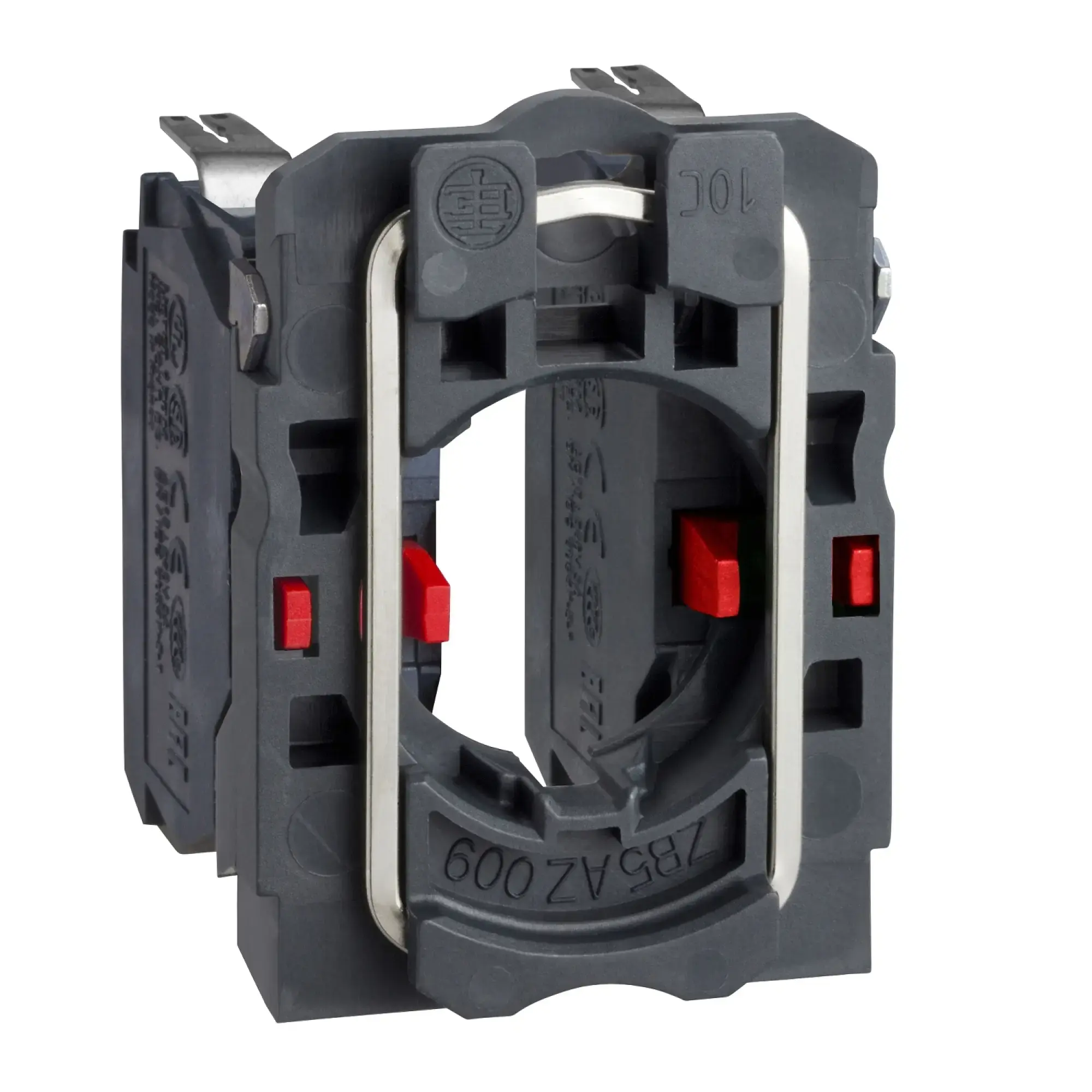 Schneider Electric ZB5AZ1043 Auxiliary contact block with mounting flange, Harmony XB5, plastic, 22mm, 30mm, 2NC, flat connector (img_002) Schneider Electric ZB5AZ1043 Auxiliary contact block with mounting flange, Harmony XB5, plastic, 22mm, 30mm, 2NC, flat connector (img_002)