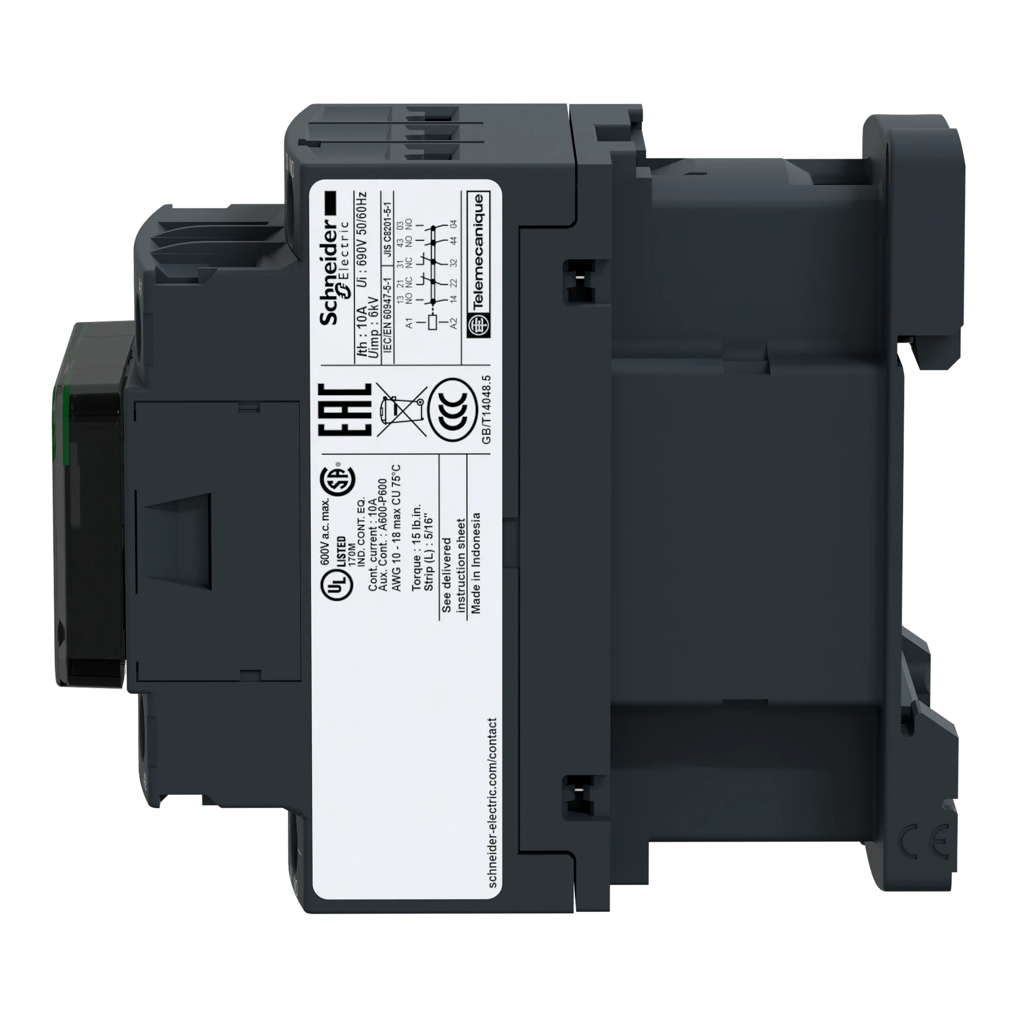 Schneider Electric CAD32CD Auxiliary Contactor, 3NO+2NC, 36V DC (img_004)