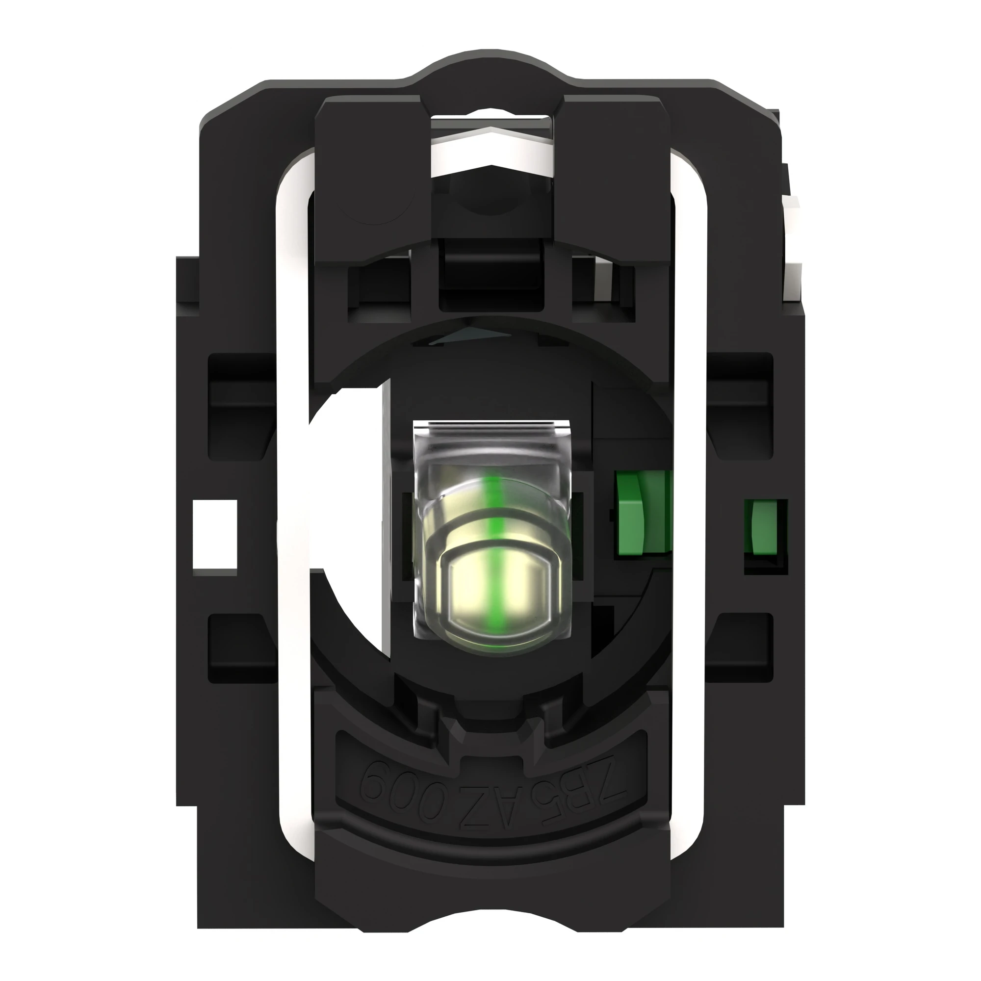 Schneider Electric ZB5AW0G11 Auxiliary contact block, Harmony XB5, plastic, white, universal LED, with mounting flange, 1S, 110-120V AC (img_003) Schneider Electric ZB5AW0G11 Auxiliary contact block, Harmony XB5, plastic, white, universal LED, with mounting flange, 1S, 110-120V AC (img_003)