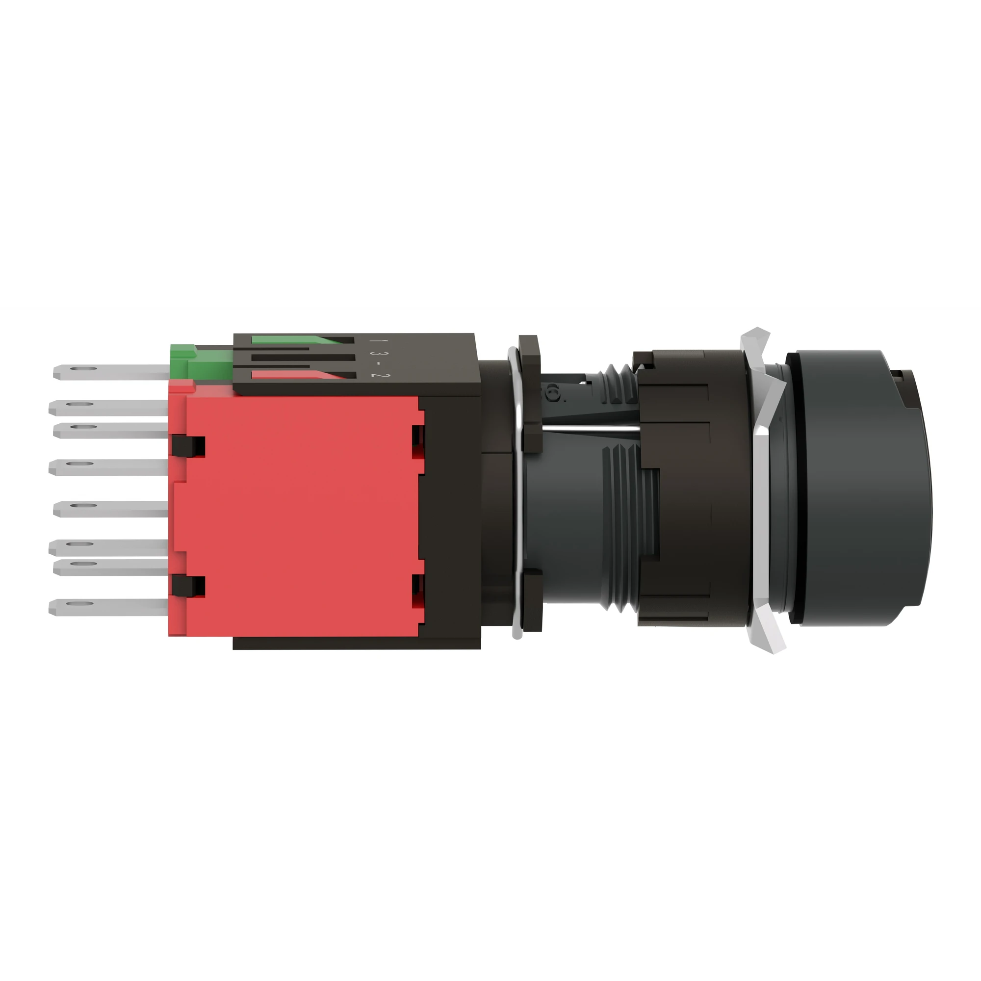 Schneider Electric XB6AA25B Push button, black Ø 16, flat, without latching, 1NO+1NC (img_004)