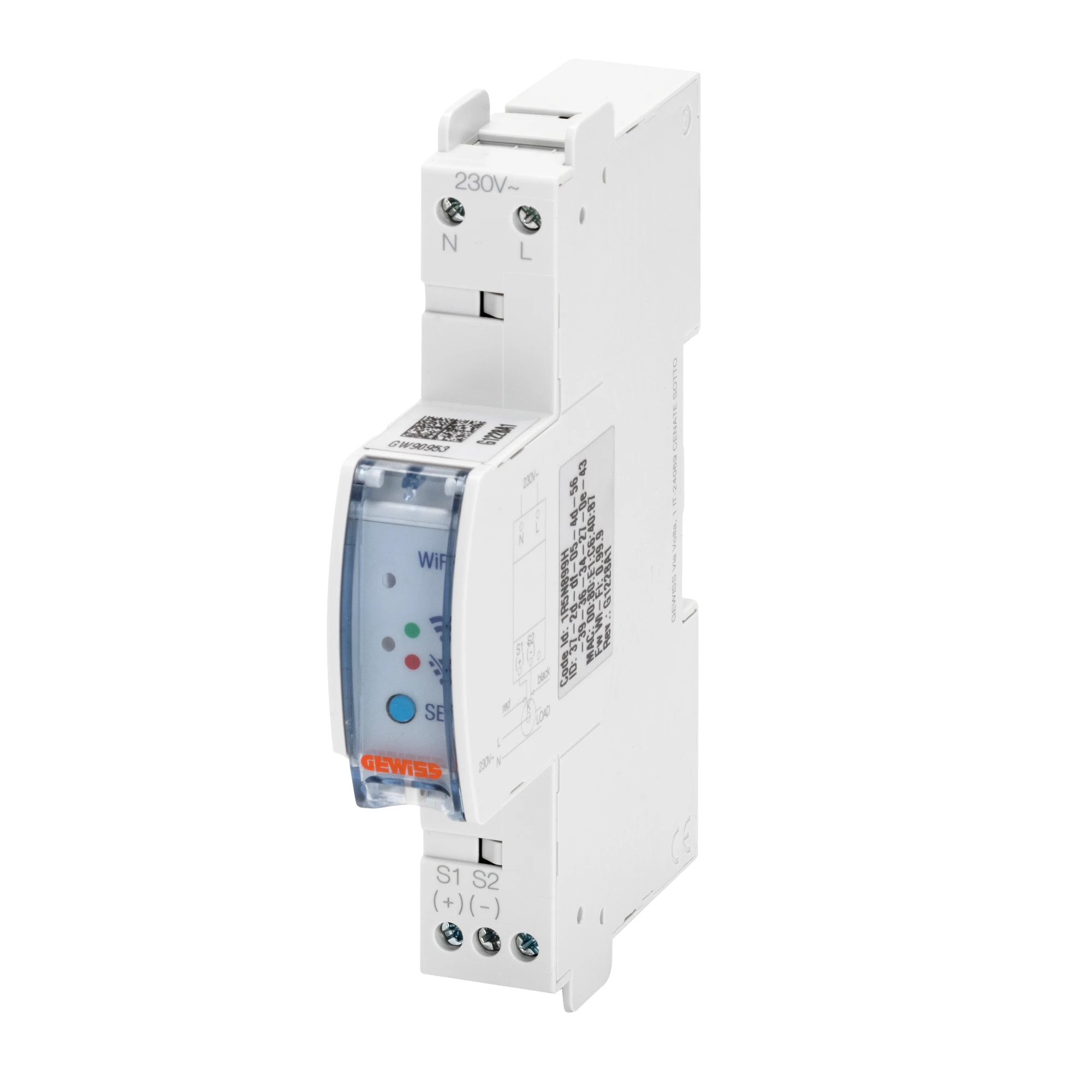 GEWISS GW90954 WIFI COMMUNICATION MODULE INTERFACE - RESTART AUTOTEST PRO 4P - 1 MODULE EN 50022 (img_001)