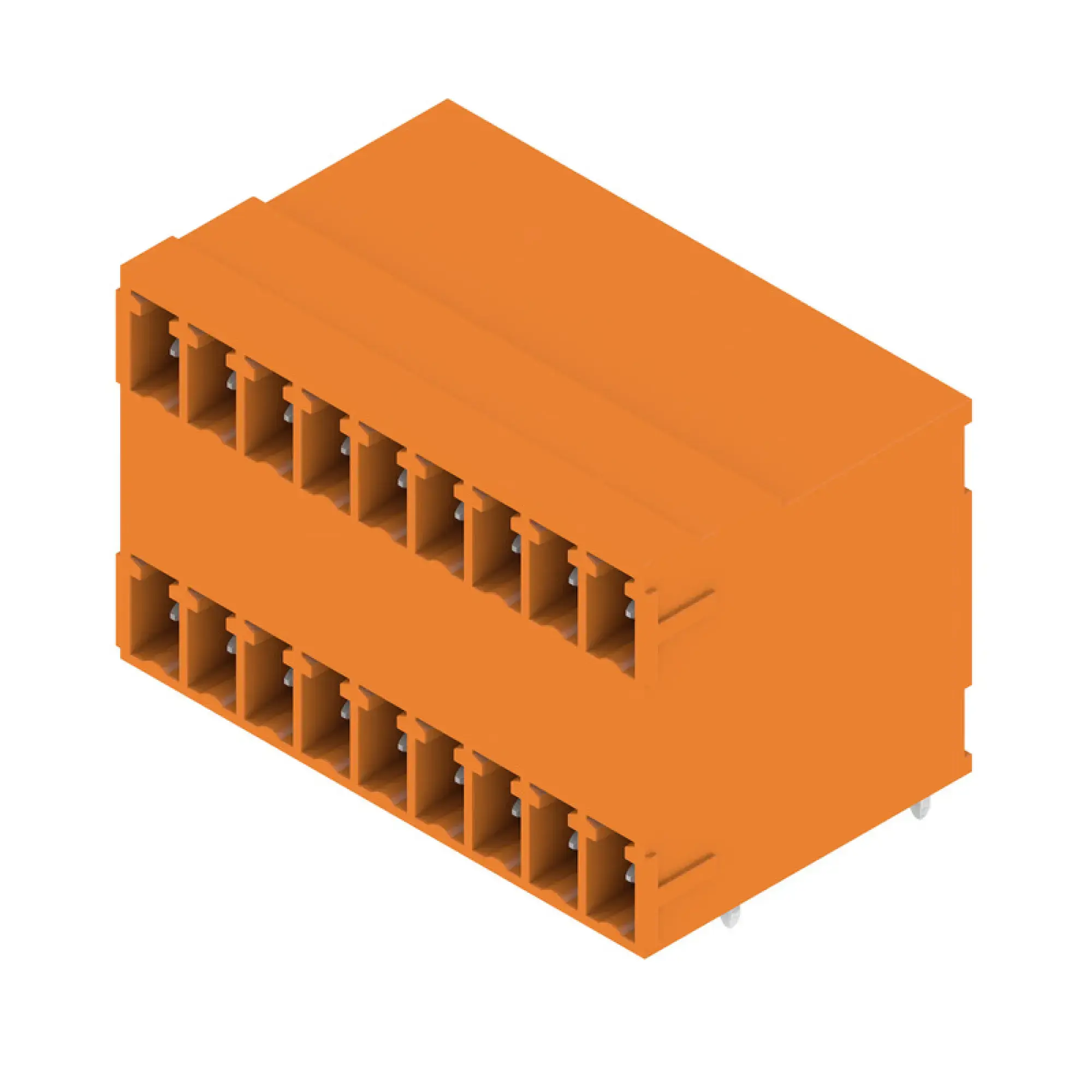 Weidmüller 1972860000 PCB connector (board connection), 160 V, 17.5 A, Pitch in mm: 3.81, Number of poles: 18, THT solder connection, Box (img_001)