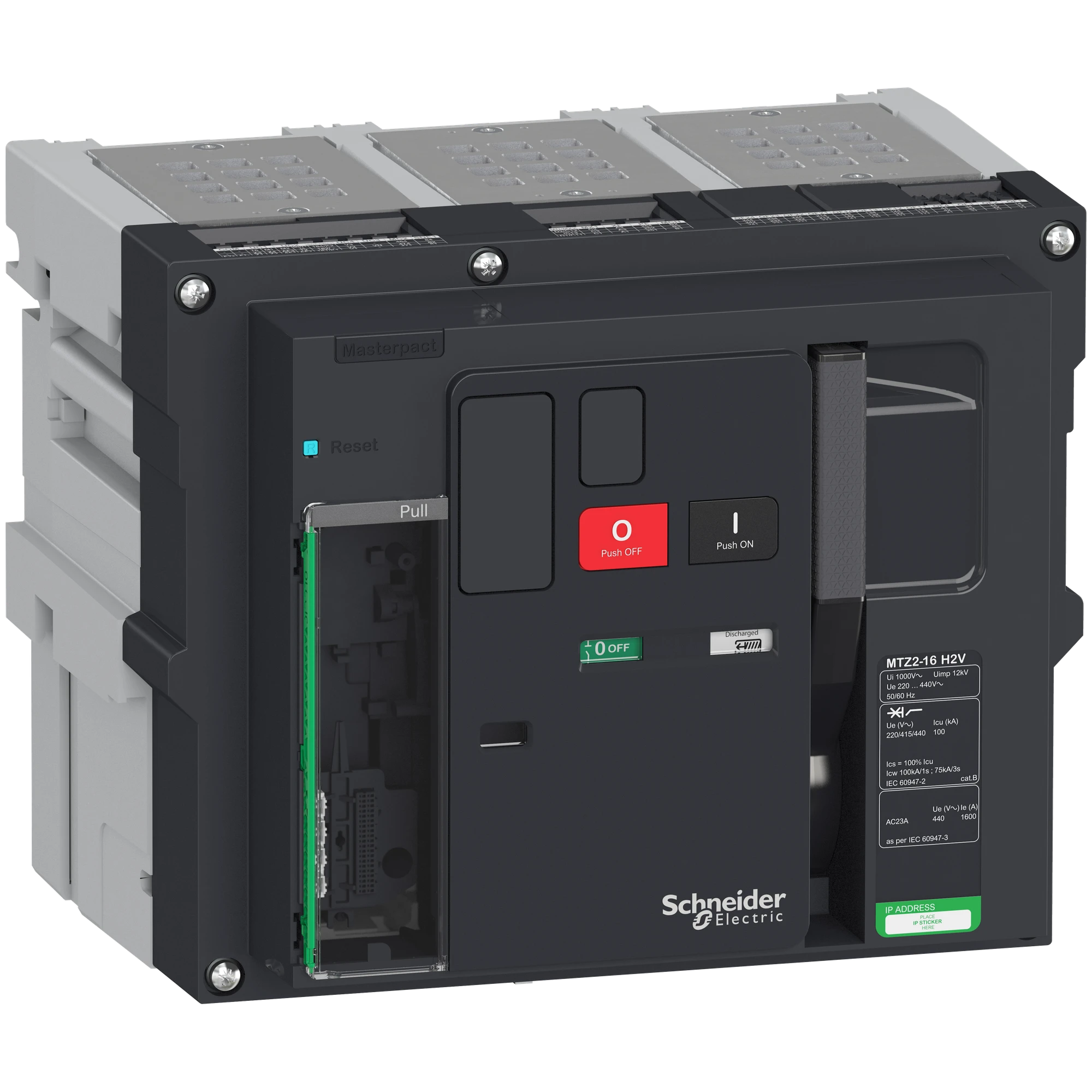 Schneider Electric LV846173 MasterPact MTZ2 1600A H2V Icu=Icw=100kA 3P Base Frame Plug-in Unit (img_001) Schneider Electric LV846173 MasterPact MTZ2 1600A H2V Icu=Icw=100kA 3P Base Frame Plug-in Unit (img_001)