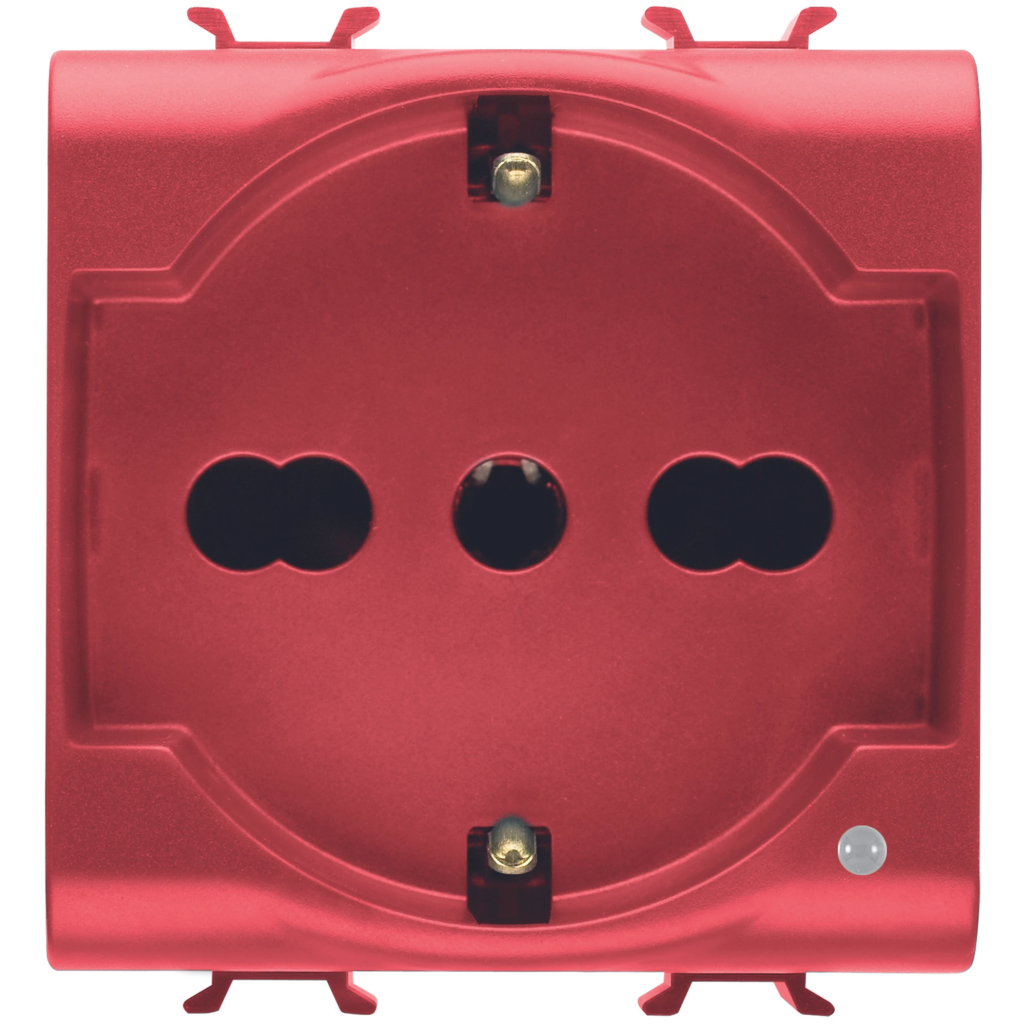 GEWISS GW10214 ITALIAN/GERMAN STANDARD SOCKET-OUTLET 250V ac - FOR DEDICATED LINES - 2P+E 16A DUAL AMPERAGE - P30-P17 - 2 MODULES - RED - CHORUSMART (img_001) GEWISS GW10214 ITALIAN/GERMAN STANDARD SOCKET-OUTLET 250V ac - FOR DEDICATED LINES - 2P+E 16A DUAL AMPERAGE - P30-P17 - 2 MODULES - RED - CHORUSMART (img_001)