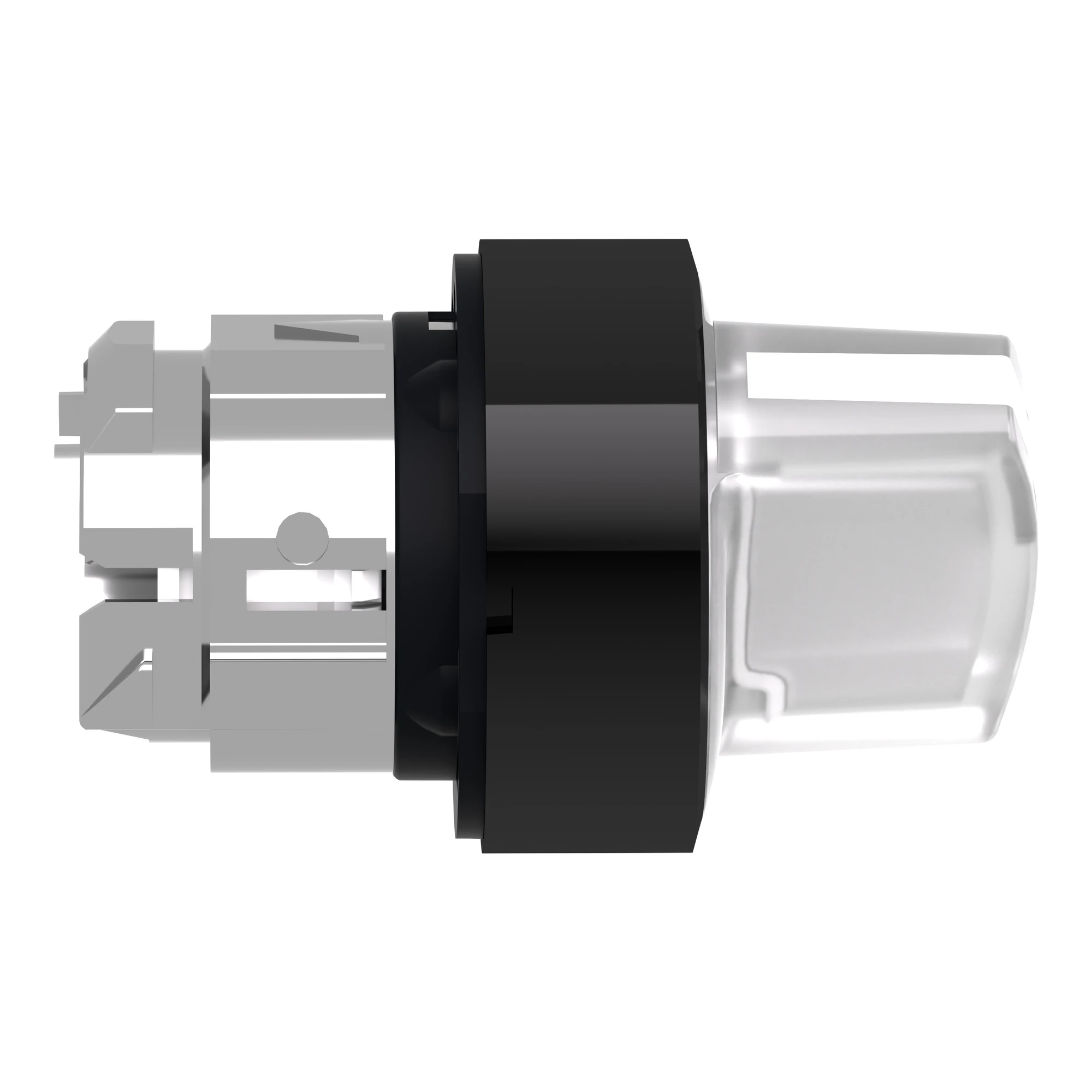 Schneider Electric ZB4BK12137 Illuminated Selector Switch, Front Element, Harmony XB4, Metal Black, 22mm, White, for Universal LED, 2 Positions, Latching (img_002) Schneider Electric ZB4BK12137 Illuminated Selector Switch, Front Element, Harmony XB4, Metal Black, 22mm, White, for Universal LED, 2 Positions, Latching (img_002)