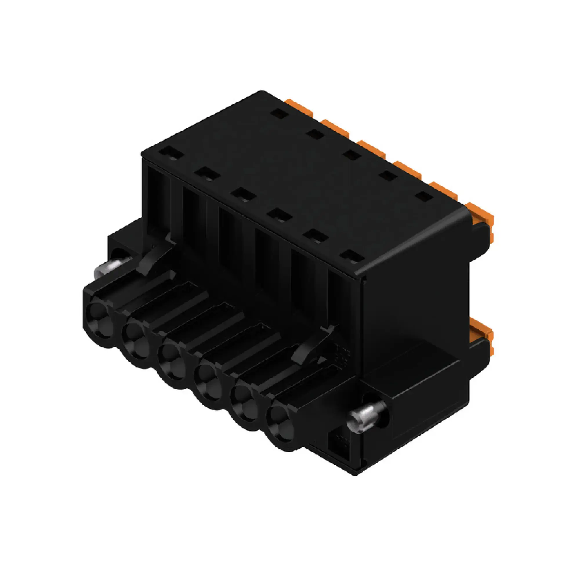 Weidmüller 1000980000 PCB connector (wire connection), 320 V, 20.8 A, Pitch in mm: 5.08, 3.31 mm², Number of poles: 6, PUSH IN with actuator, Box (img_001)