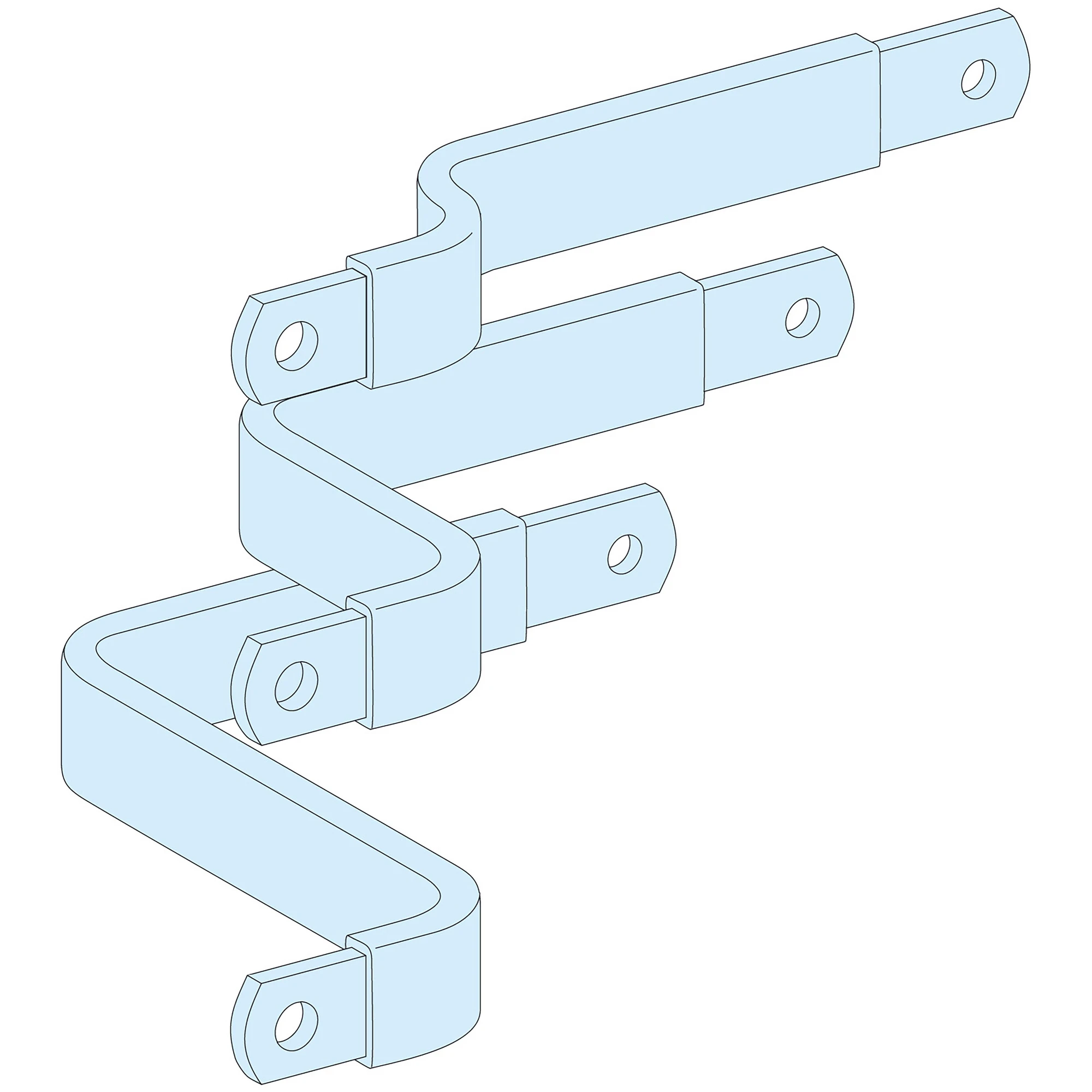 Schneider Electric LVS04423 PrismaSeT-P, Connection, NSX100-250 3-pole, Toggle, Fixed mount, Horizontal, with vertical busbar Linergy LGY (img_001)