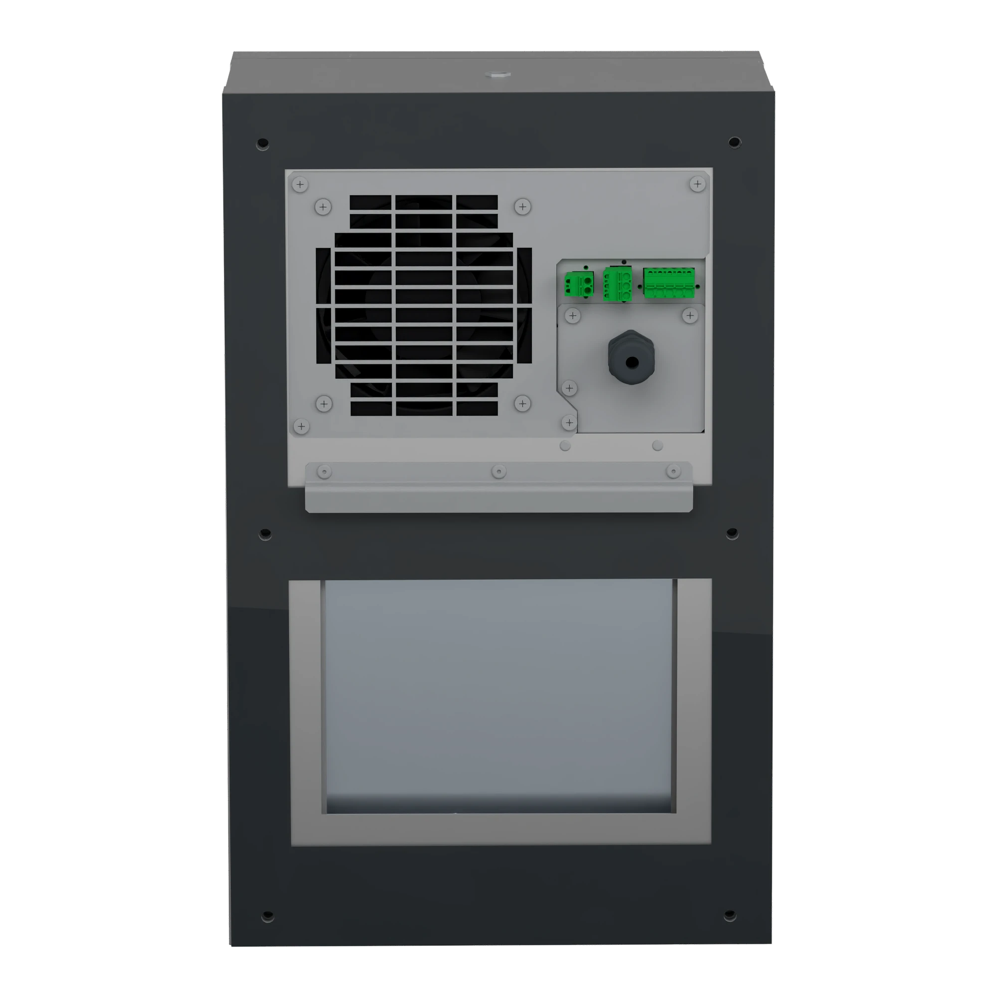 Schneider Electric NSYCUX350DG Wall-mounted cooling unit, connected, Climasys CU, stainless steel, 350W, 230V, 50/60Hz, IP55 (img_004) Schneider Electric NSYCUX350DG Wall-mounted cooling unit, connected, Climasys CU, stainless steel, 350W, 230V, 50/60Hz, IP55 (img_004)