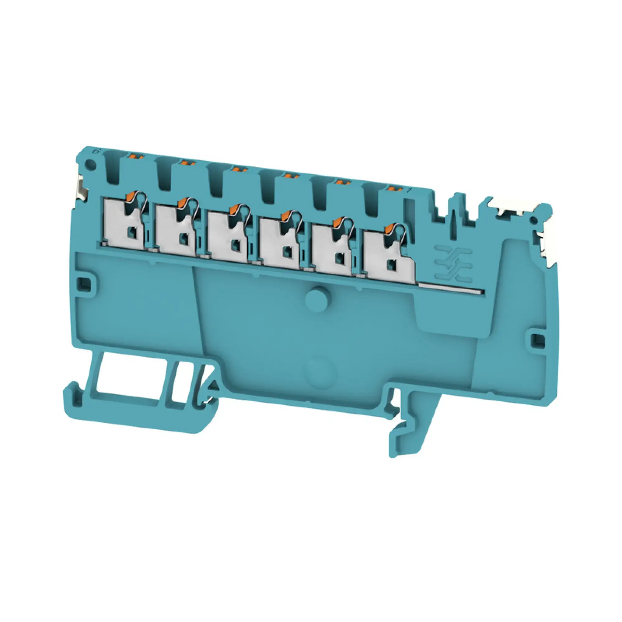 Weidmüller 2675370000 Potential distributor terminal, PUSH IN, blue, 1.5 mm², 17.5 A, 500 V, Number of connections: 6, Number of levels: 1, TS 35, V-0, Wemid (img_001)