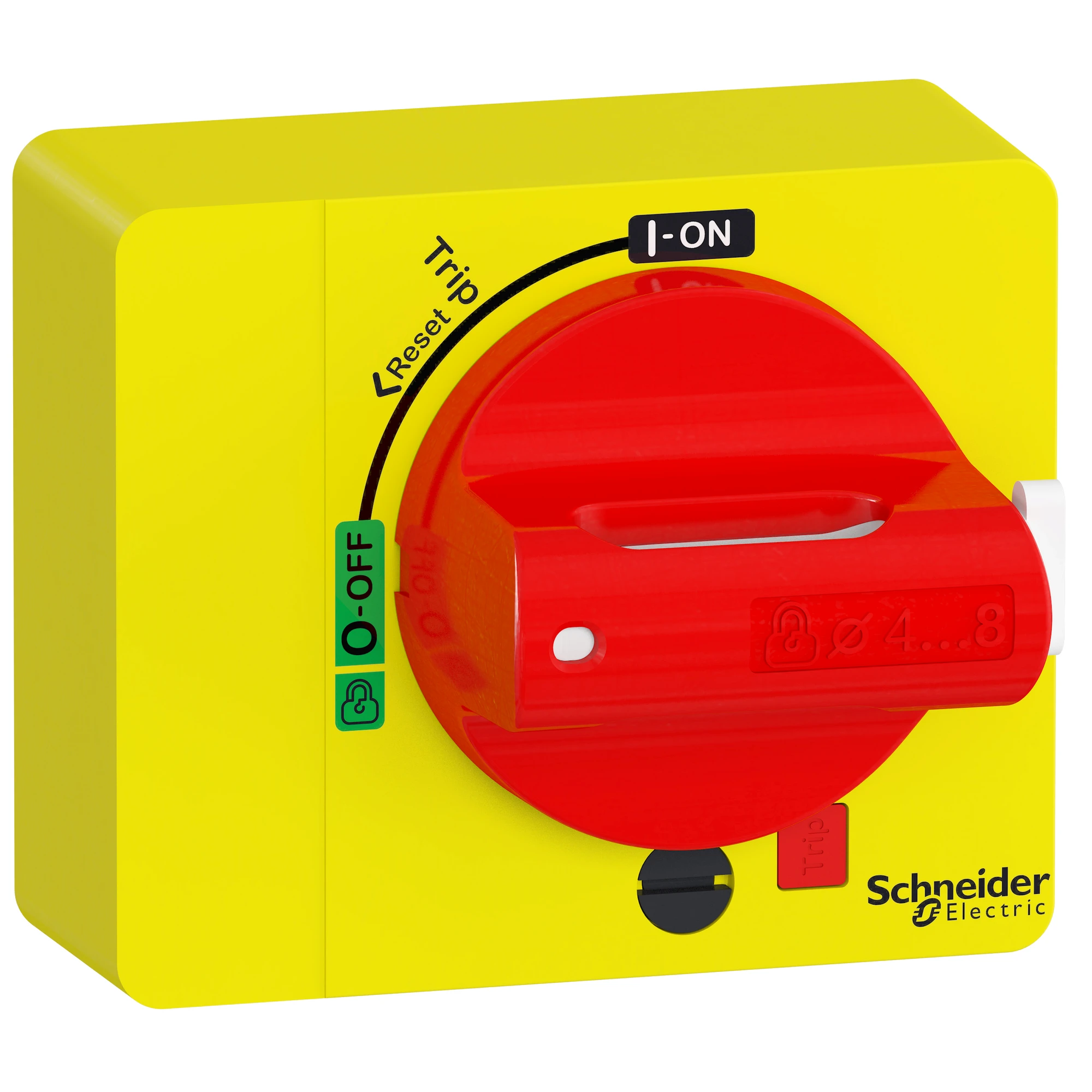 Schneider Electric GV4ADN02 Rotary actuator for motor protection circuit breaker GV4, Red / Yellow (img_001) Schneider Electric GV4ADN02 Rotary actuator for motor protection circuit breaker GV4, Red / Yellow (img_001)