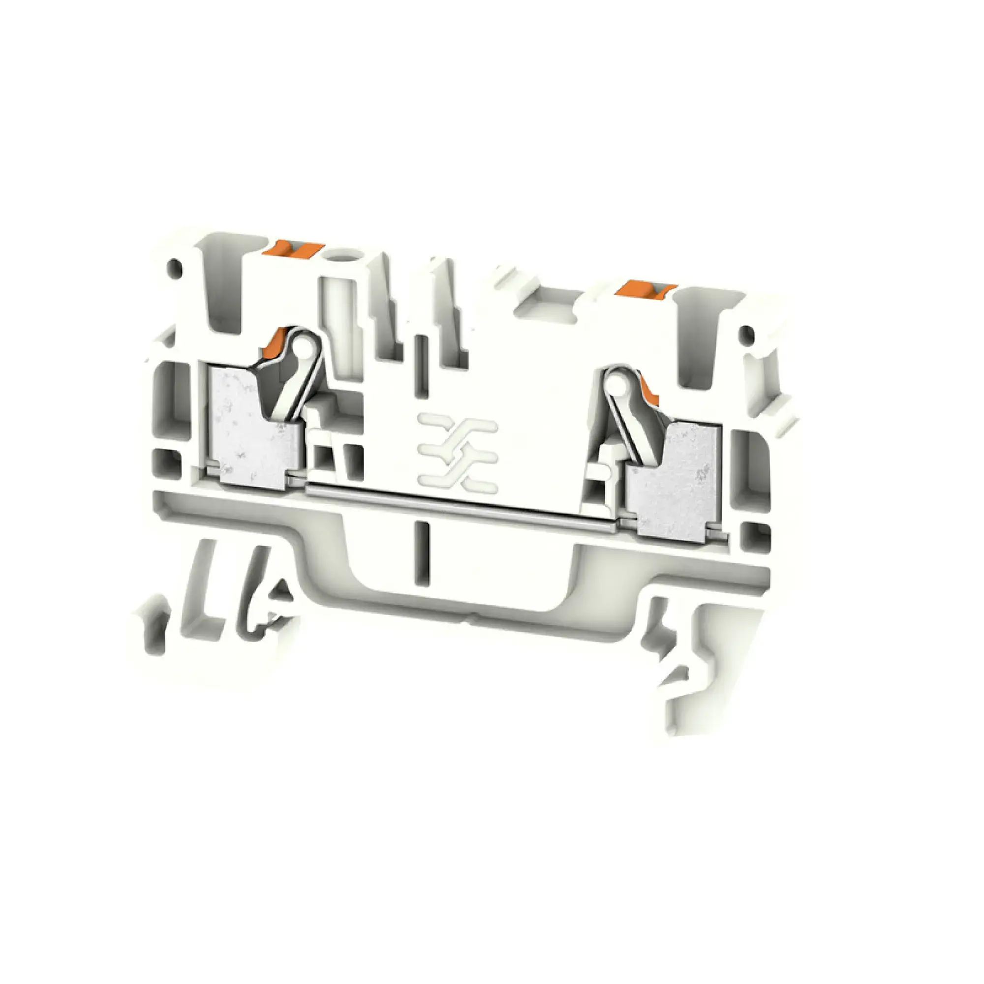 Weidmüller 1521970000 Feed-through terminal block, PUSH IN, white, 2.5 mm², 24 A, 800 V, Number of connections: 2 (img_001)