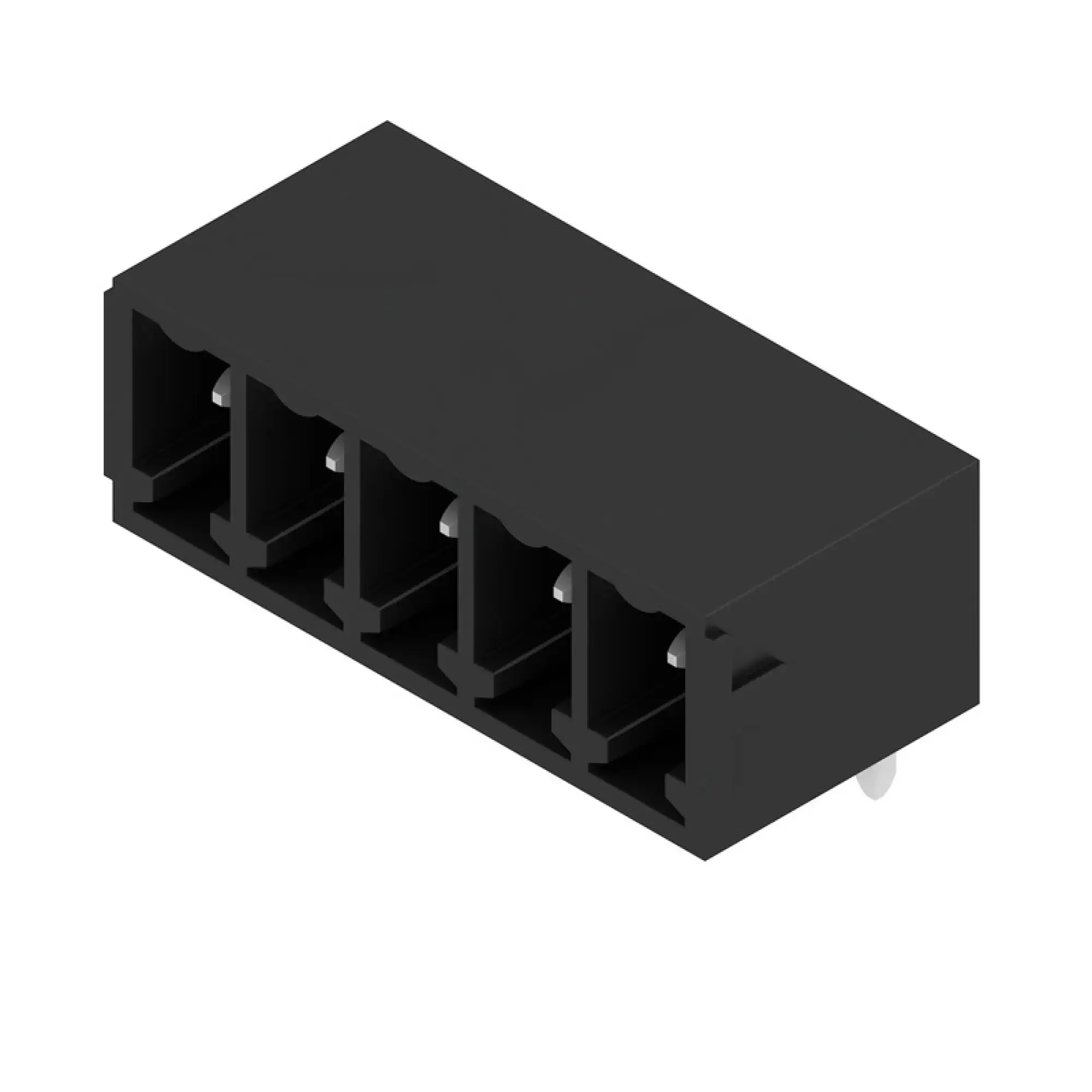 Weidmüller 1037910000 PCB connector (board connection), 160 V, 17.5 A, Pitch in mm: 3.81, Number of poles: 5, THT solder connection, Box (img_001)