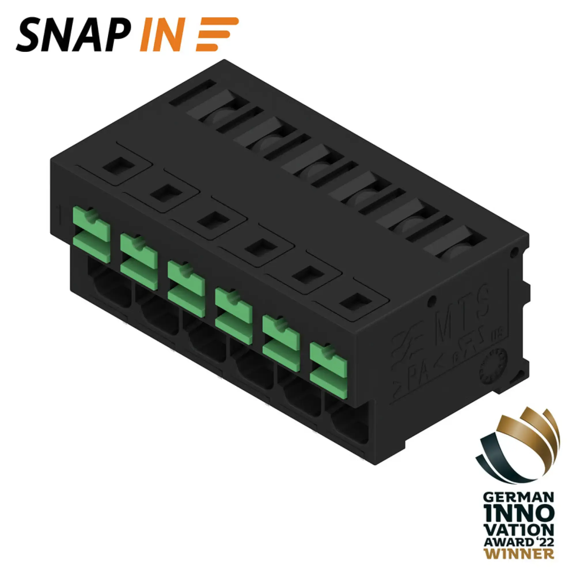 Weidmüller 2913640000 PCB terminal, 320 V, 32 A, Pitch in mm: 5.00, 4 mm², Number of poles: 6, SNAP IN, THT solder connection, 90°, Tube (img_001) Weidmüller 2913640000 PCB terminal, 320 V, 32 A, Pitch in mm: 5.00, 4 mm², Number of poles: 6, SNAP IN, THT solder connection, 90°, Tube (img_001)