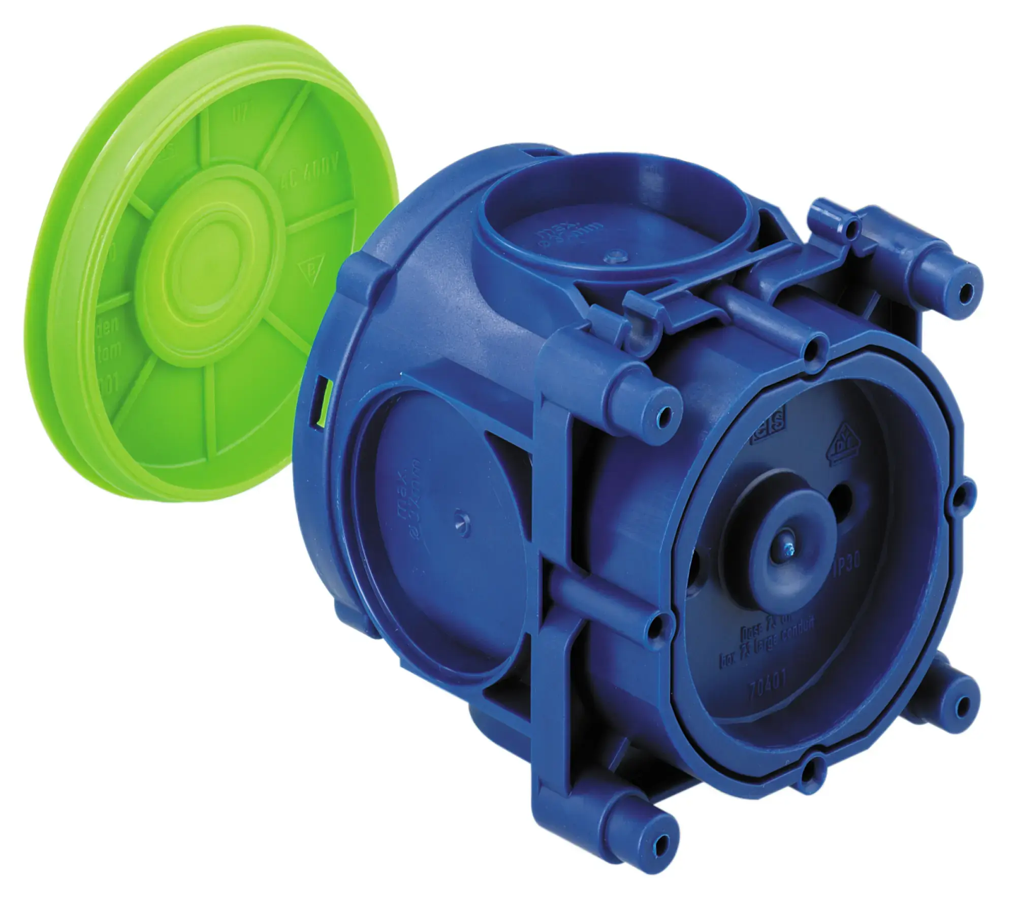 Spelsberg 97296001 Large conduit box , other, Type of protection IP30, Suitable for concrete construction, Rated insulation voltage 400V AC, VDE, Halogen free (img_001)