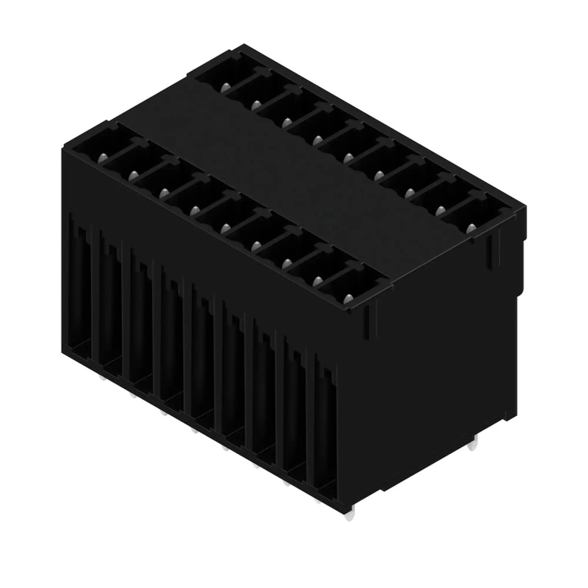 Weidmüller 1030350000 PCB connector (board connection), 160 V, 17.5 A, Pitch in mm: 3.81, Number of poles: 18, THT solder connection, Box (img_001)