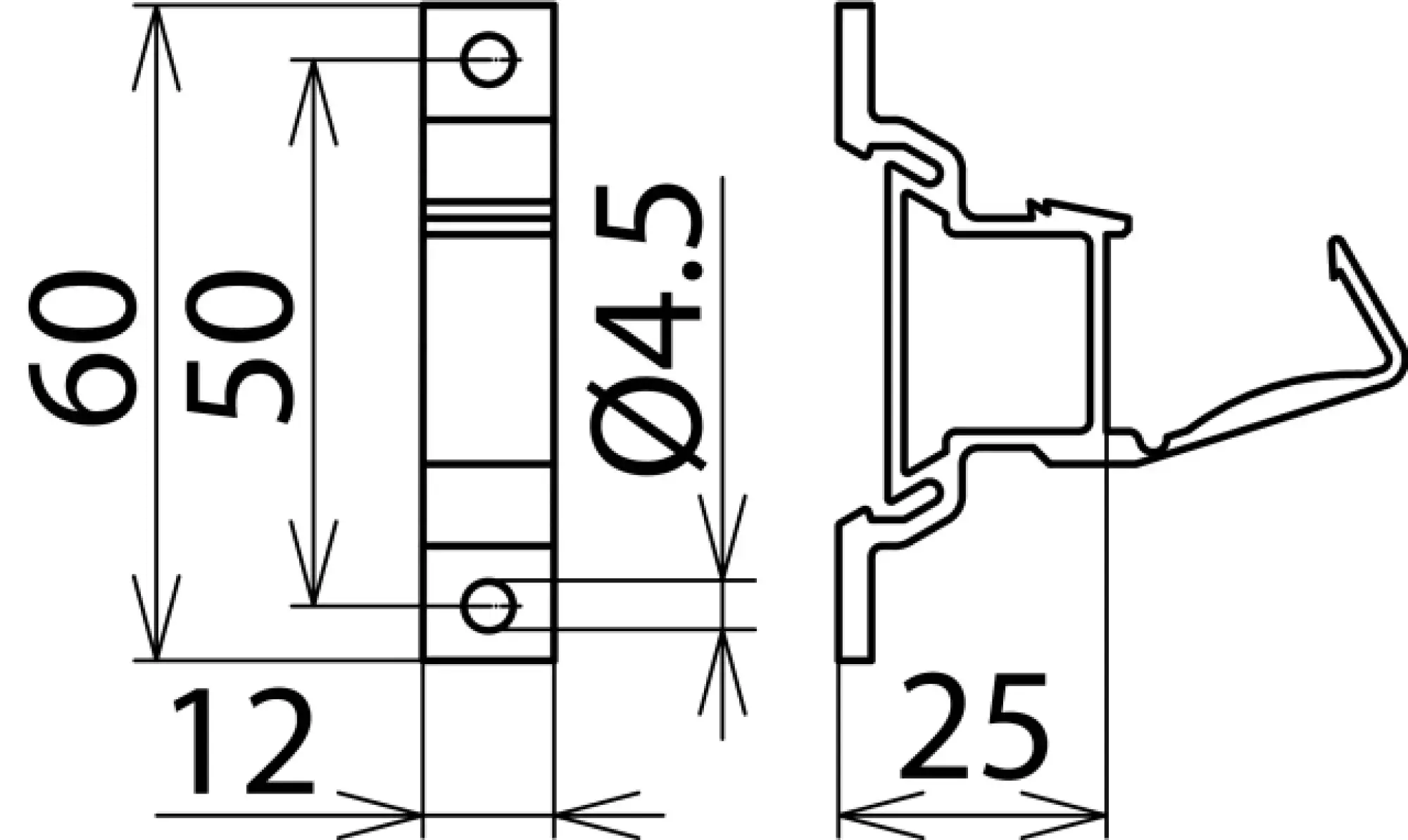 Dehn 919014 Rail support, plastic, black, for busbars 18x3 mm (img_002) Dehn 919014 Rail support, plastic, black, for busbars 18x3 mm (img_002)