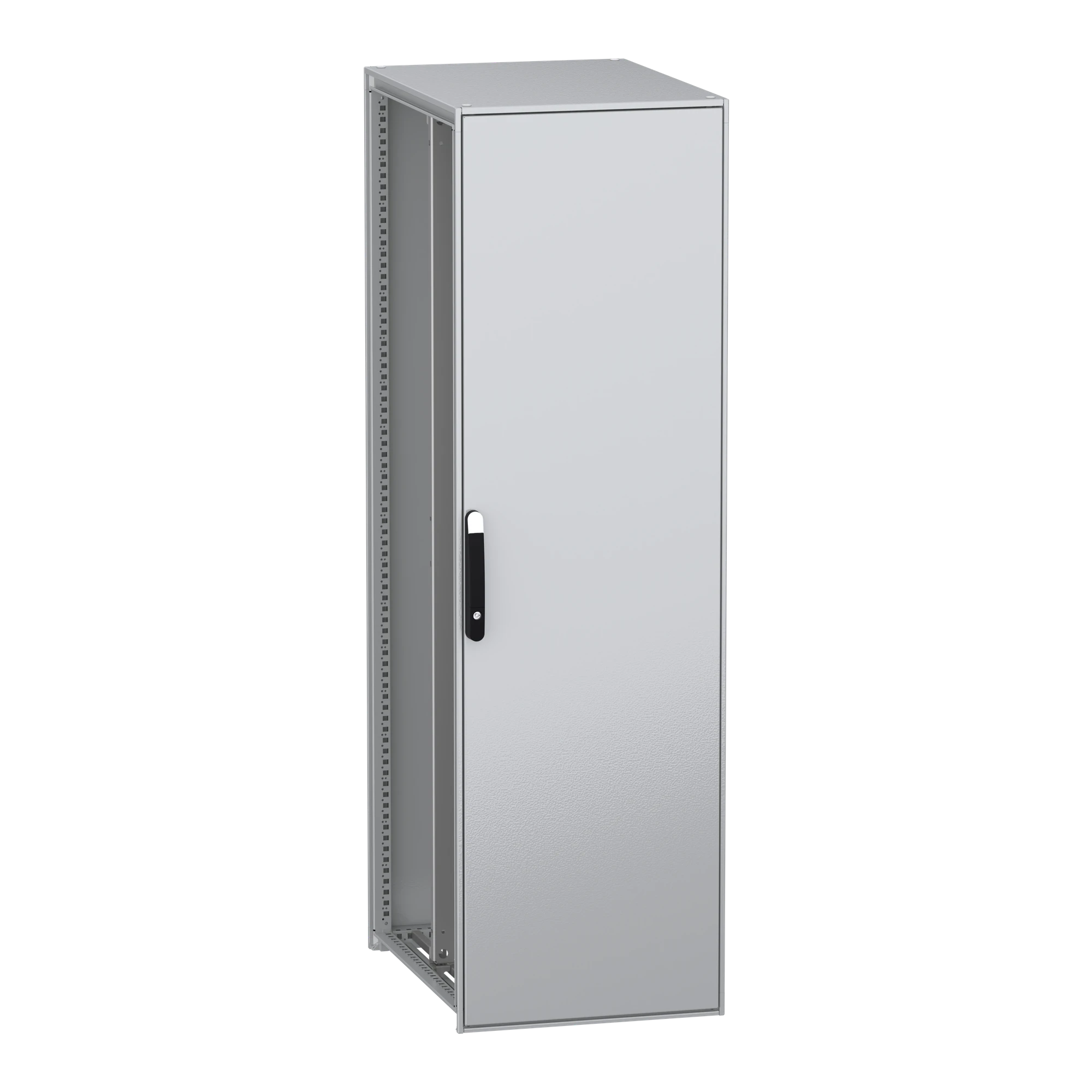 Schneider Electric NSYSFN20680P Floor-standing enclosure, electrical, PanelSeT SFN, made of decarbonized steel, with mounting plate, assembled, 2000x600x800mm, IP55 (img_001)