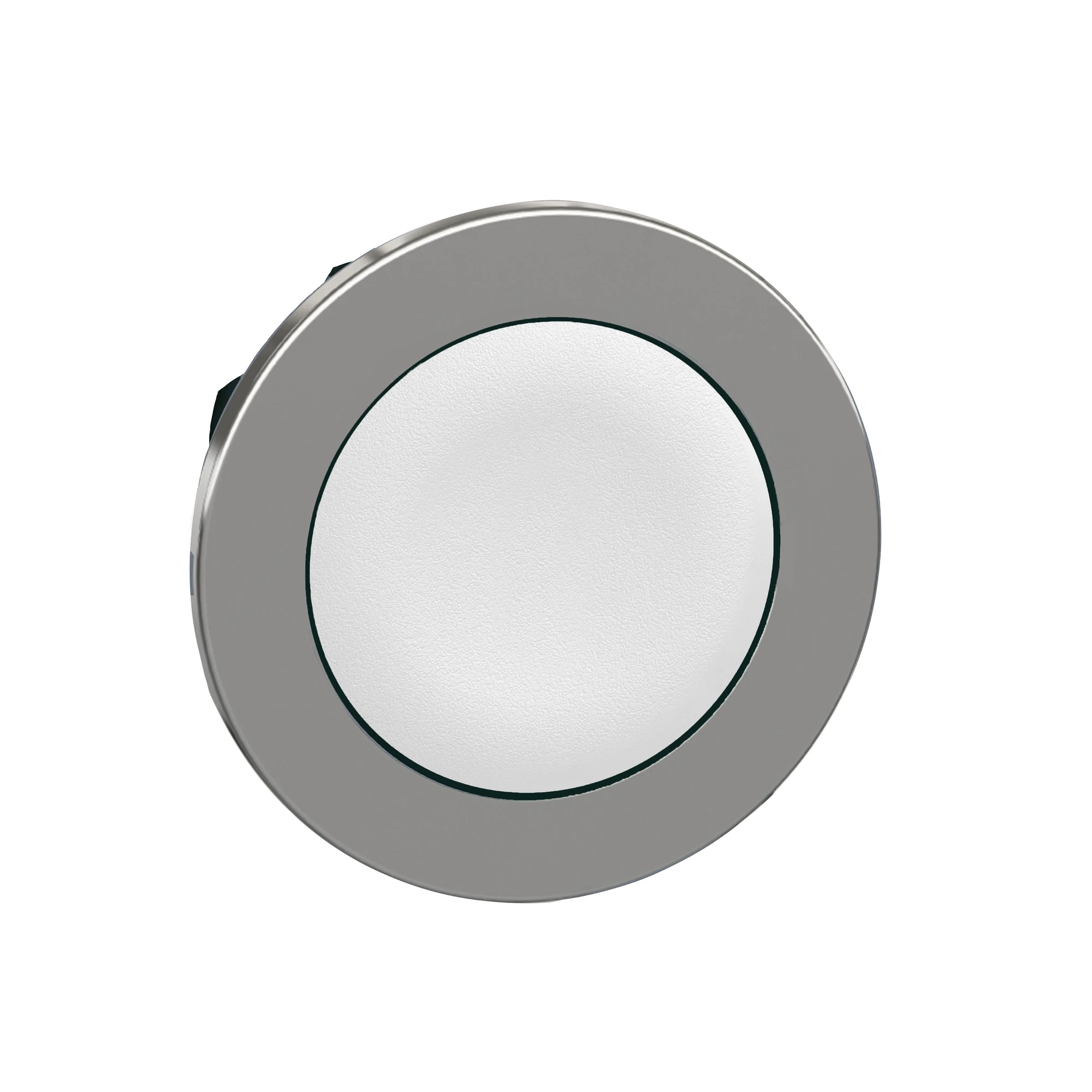 Schneider Electric ZB4FA1 Pushbutton, Front Element, Harmony XB4F, Metal, 30mm, White, Unlabeled, Momentary (img_001)