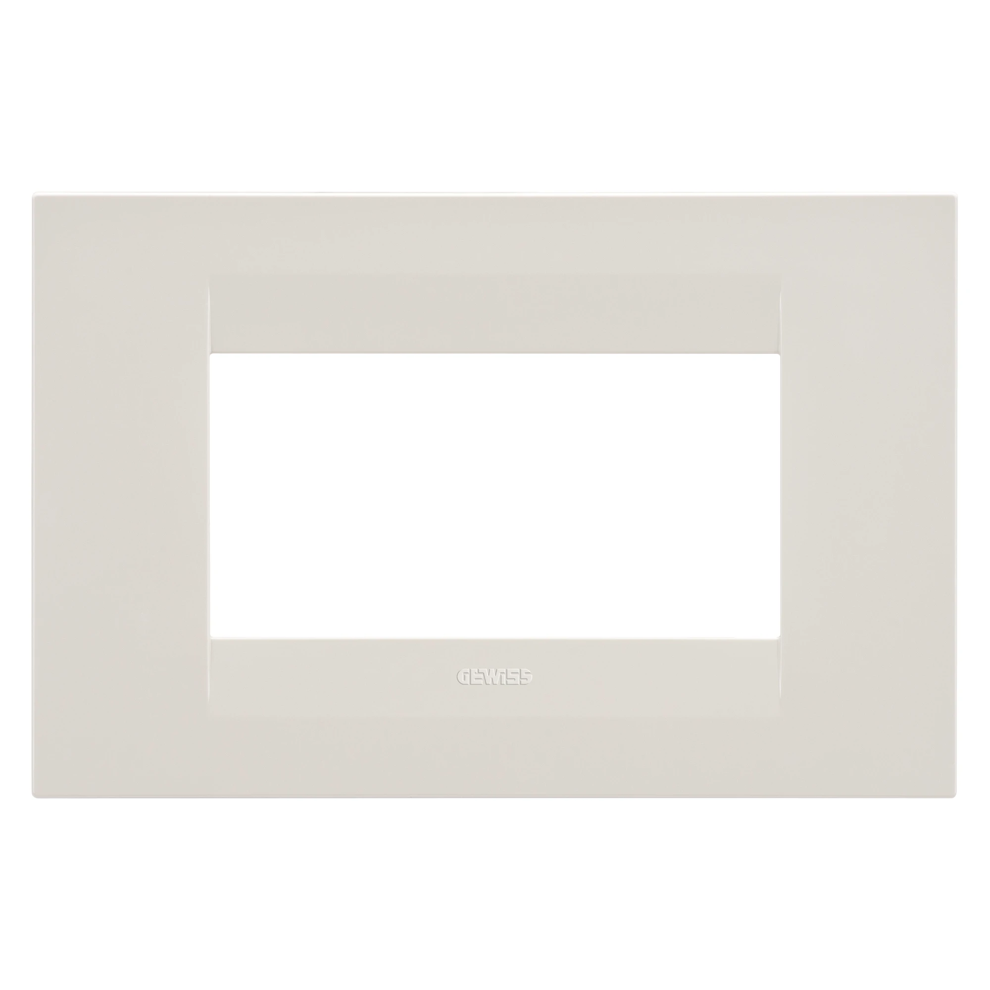 GEWISS GW16404TI GEO PLATE - IN TECHNOPOLYMER - 4 MODULES - IVORY - CHORUSMART (img_001)