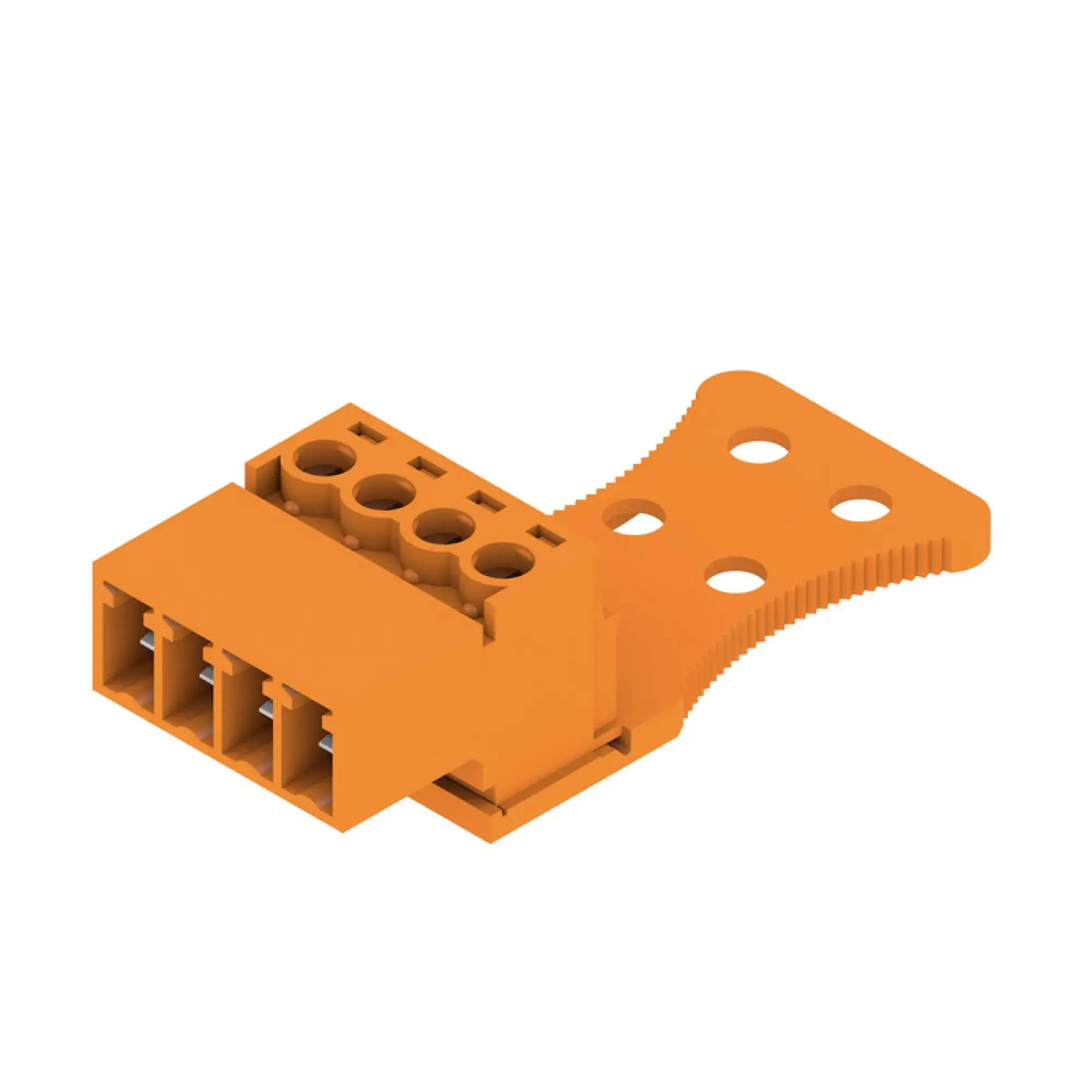 Weidmüller 1237000000 PCB connector (wire connection), 160 V, 17.5 A, Pitch in mm: 3.81, 1.5 mm², Number of poles: 4, Clamping yoke connection, Box (img_001)