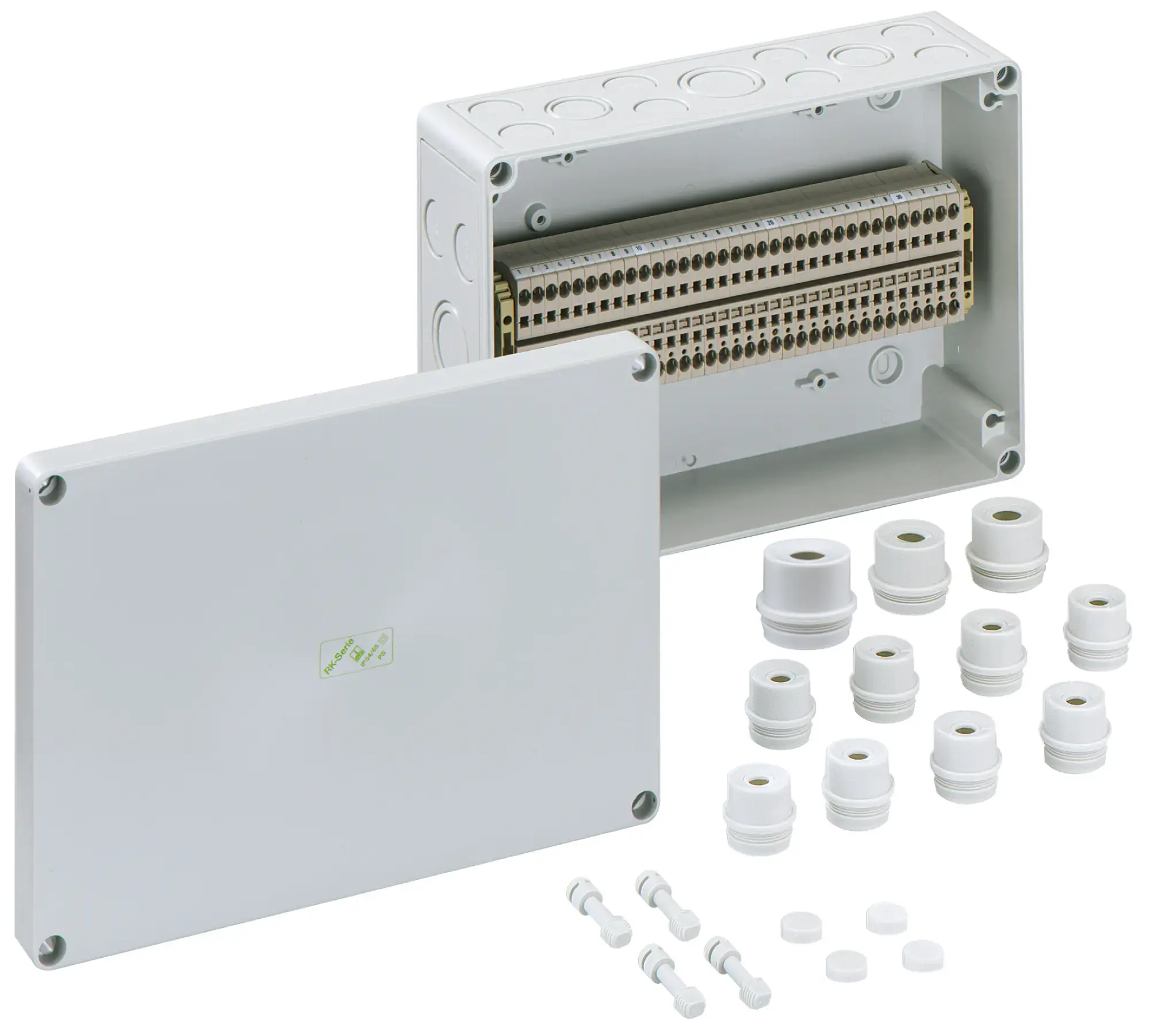 Spelsberg 63003401 Terminal block enclosure, Type of protection IP54/IP66 , max. 4², Impact strength IK08, Protection class II, Ui 400V AC, Halogen free (img_001) Spelsberg 63003401 Terminal block enclosure, Type of protection IP54/IP66 , max. 4², Impact strength IK08, Protection class II, Ui 400V AC, Halogen free (img_001)
