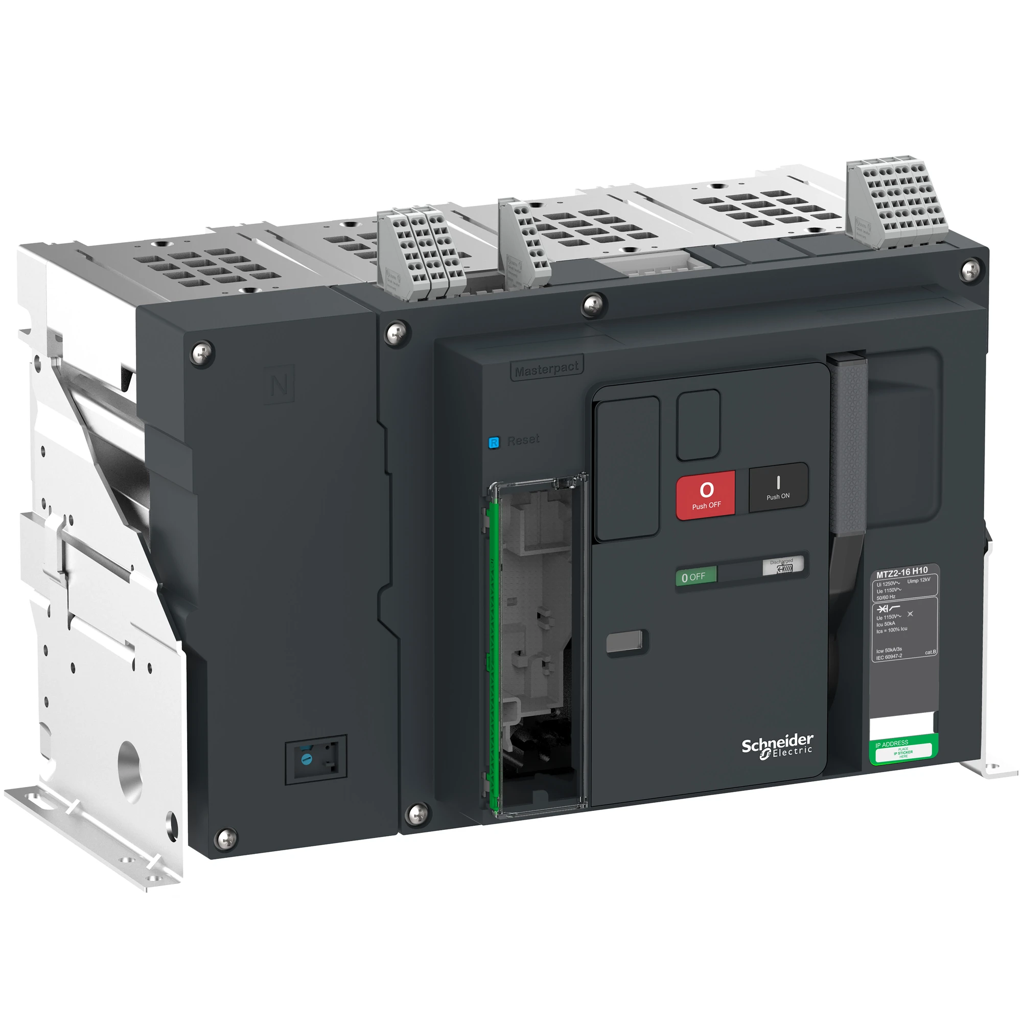 Schneider Electric LV846553 MasterPacT MTZ2 16 H10 1600A 4P Icu=50kA@1150V Fixed-mounted Basic Switch (img_001) Schneider Electric LV846553 MasterPacT MTZ2 16 H10 1600A 4P Icu=50kA@1150V Fixed-mounted Basic Switch (img_001)