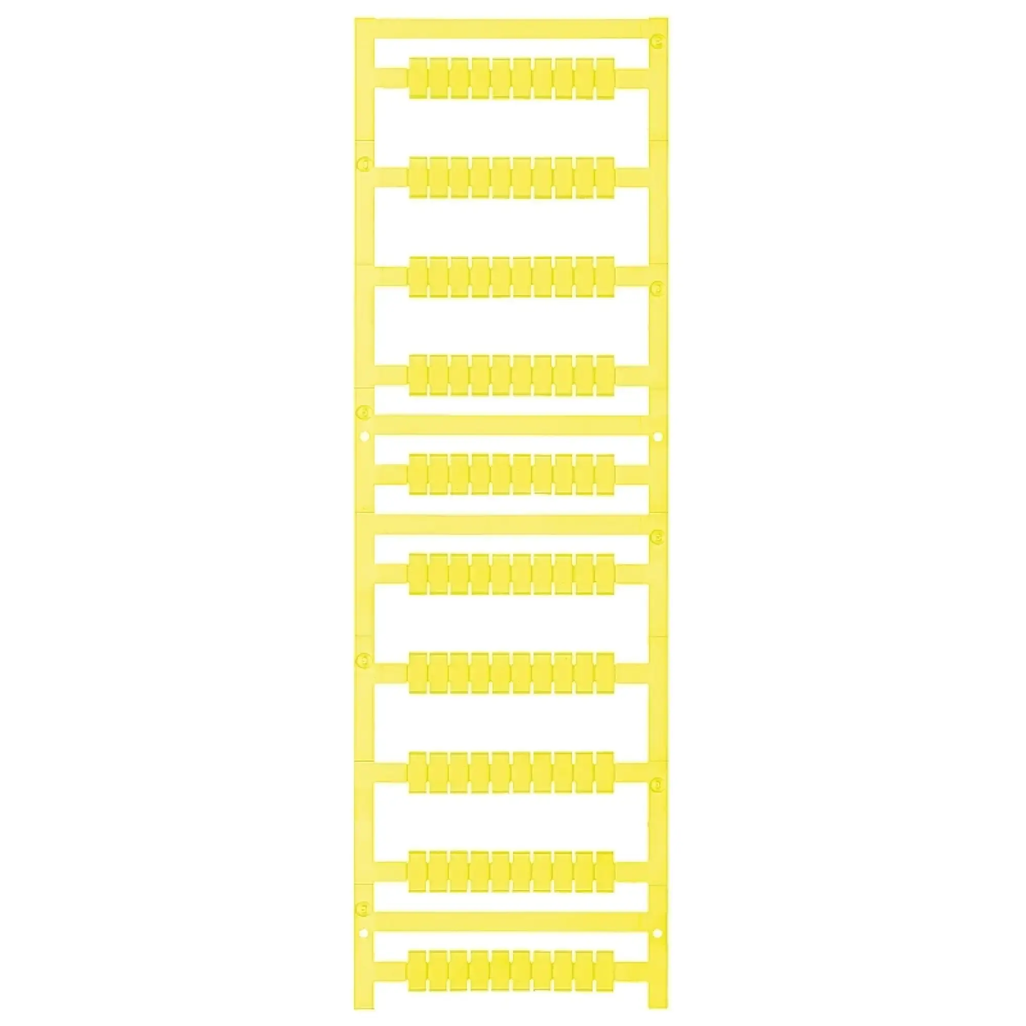 Weidmüller 1027310000 Terminal marking, yellow, Pitch in mm: 5.00, Printed characters: neutral, Width: 5 mm, Height: 9 mm (img_001) Weidmüller 1027310000 Terminal marking, yellow, Pitch in mm: 5.00, Printed characters: neutral, Width: 5 mm, Height: 9 mm (img_001)
