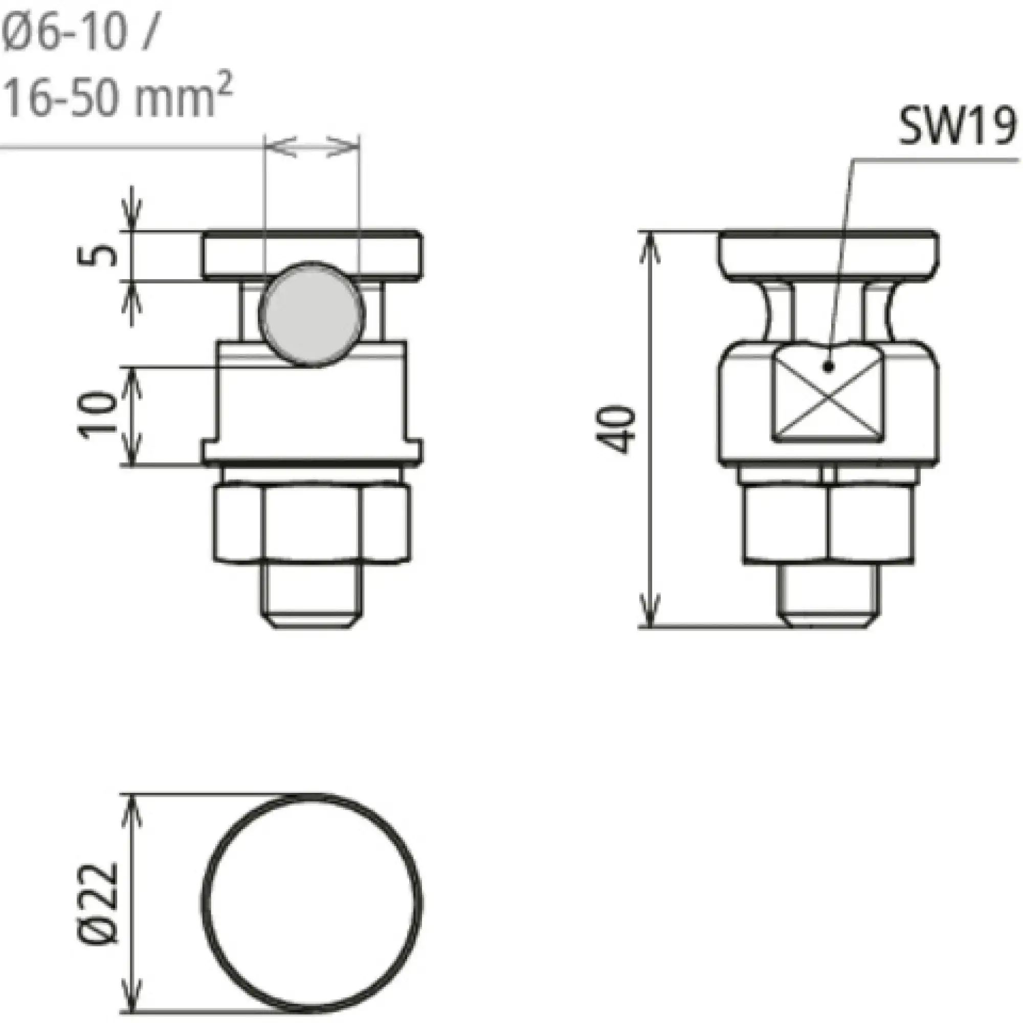 Dehn 540130 UNI KS connector StSt(V4A)for Rd. 6-10mm or 16-50mm² stranded (img_002) Dehn 540130 UNI KS connector StSt(V4A)for Rd. 6-10mm or 16-50mm² stranded (img_002)