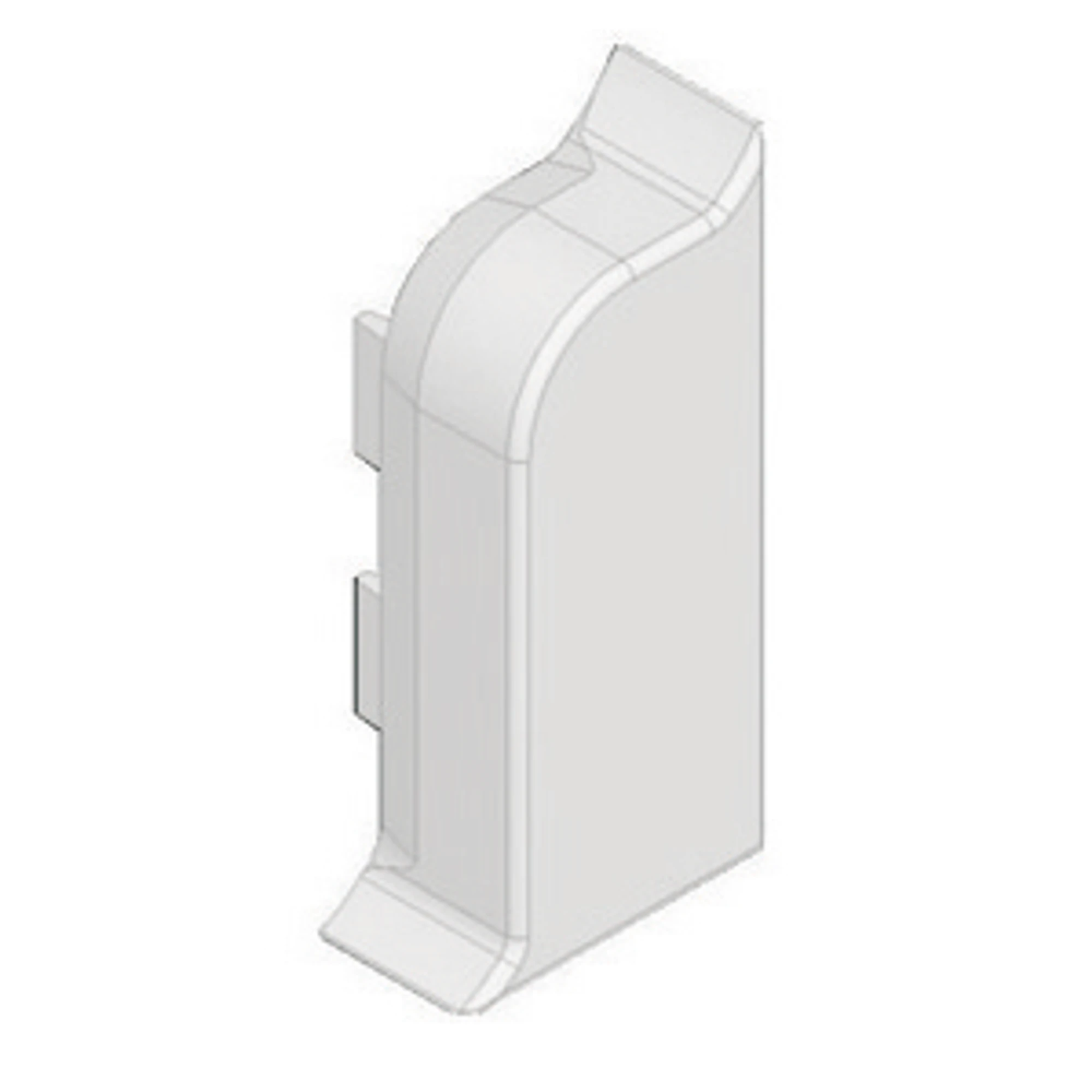 GEWISS NP42143 SLTK - SKIRTING TRUNKING - RIGHT END COVER - 50X20 - WHITE RAL9001 (img_001) GEWISS NP42143 SLTK - SKIRTING TRUNKING - RIGHT END COVER - 50X20 - WHITE RAL9001 (img_001)