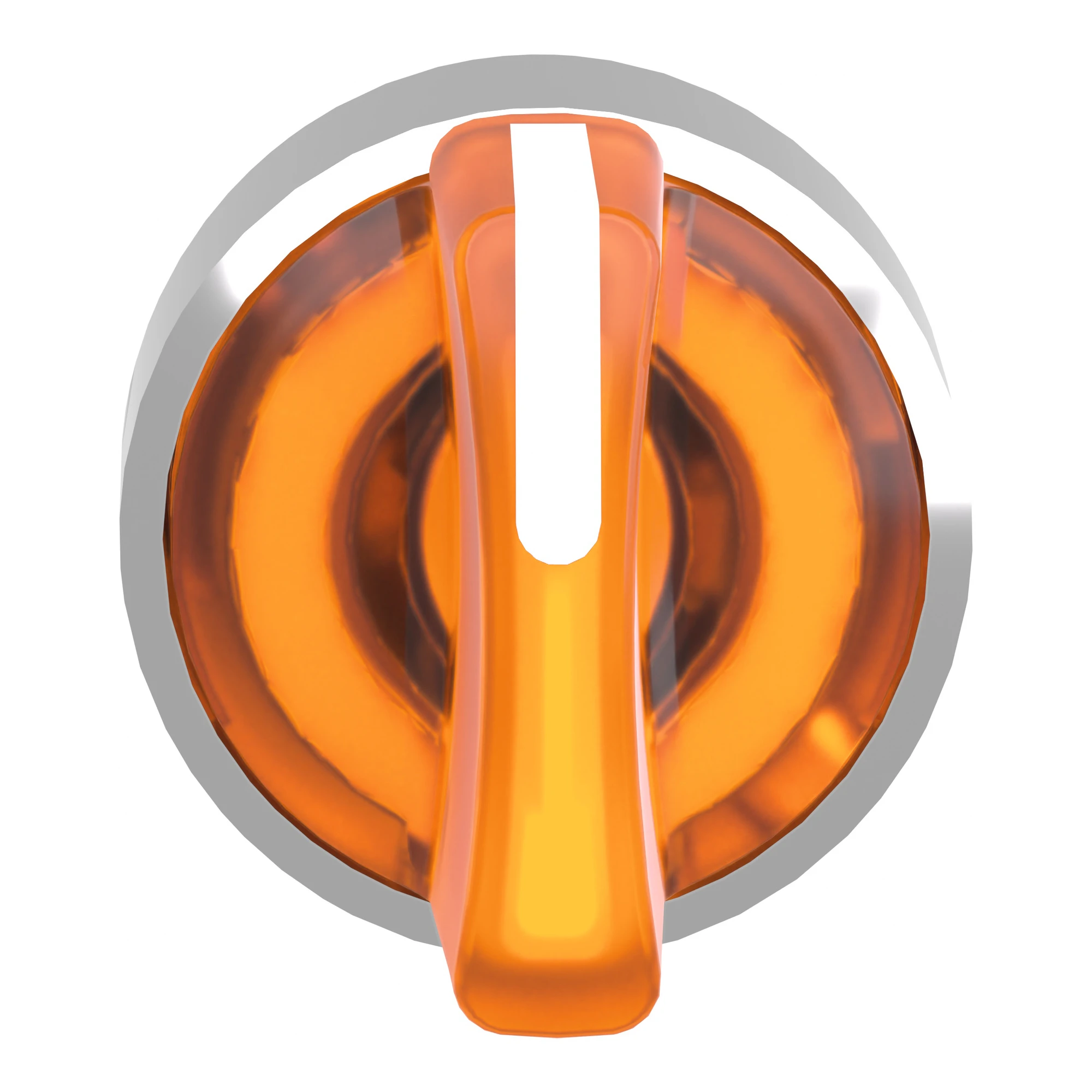 Schneider Electric ZB4BK1553 Illuminated selector switch, front element, Harmony XB4, metal, 22mm, orange, for universal LED, 3 positions, centre fixed (img_005)