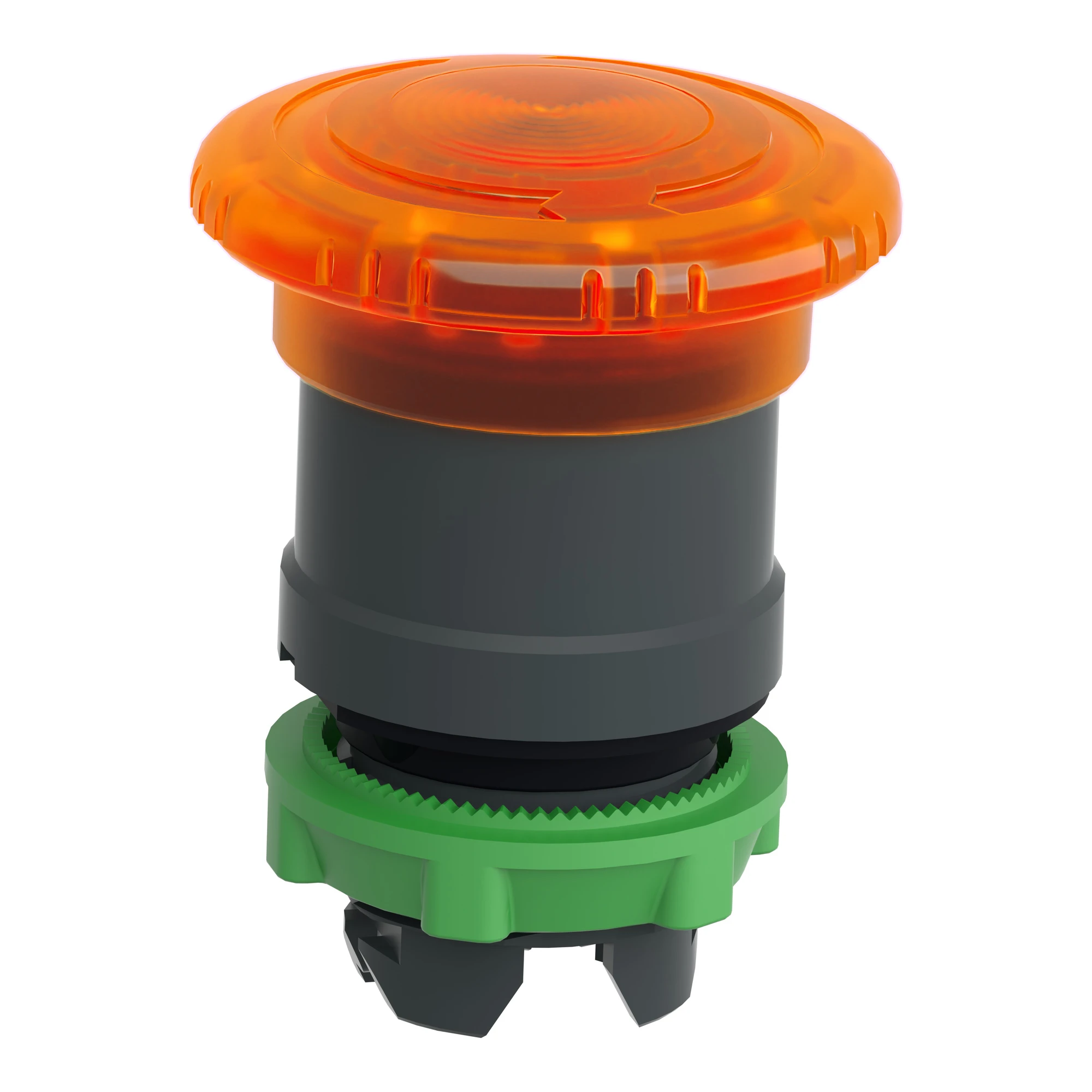 Schneider Electric ZB5AW753 Emergency Stop Button, Front Element, Harmony XB5, Plastic, 22mm, Illuminated, Orange, Twist to Release, for Universal LED (img_004) Schneider Electric ZB5AW753 Emergency Stop Button, Front Element, Harmony XB5, Plastic, 22mm, Illuminated, Orange, Twist to Release, for Universal LED (img_004)