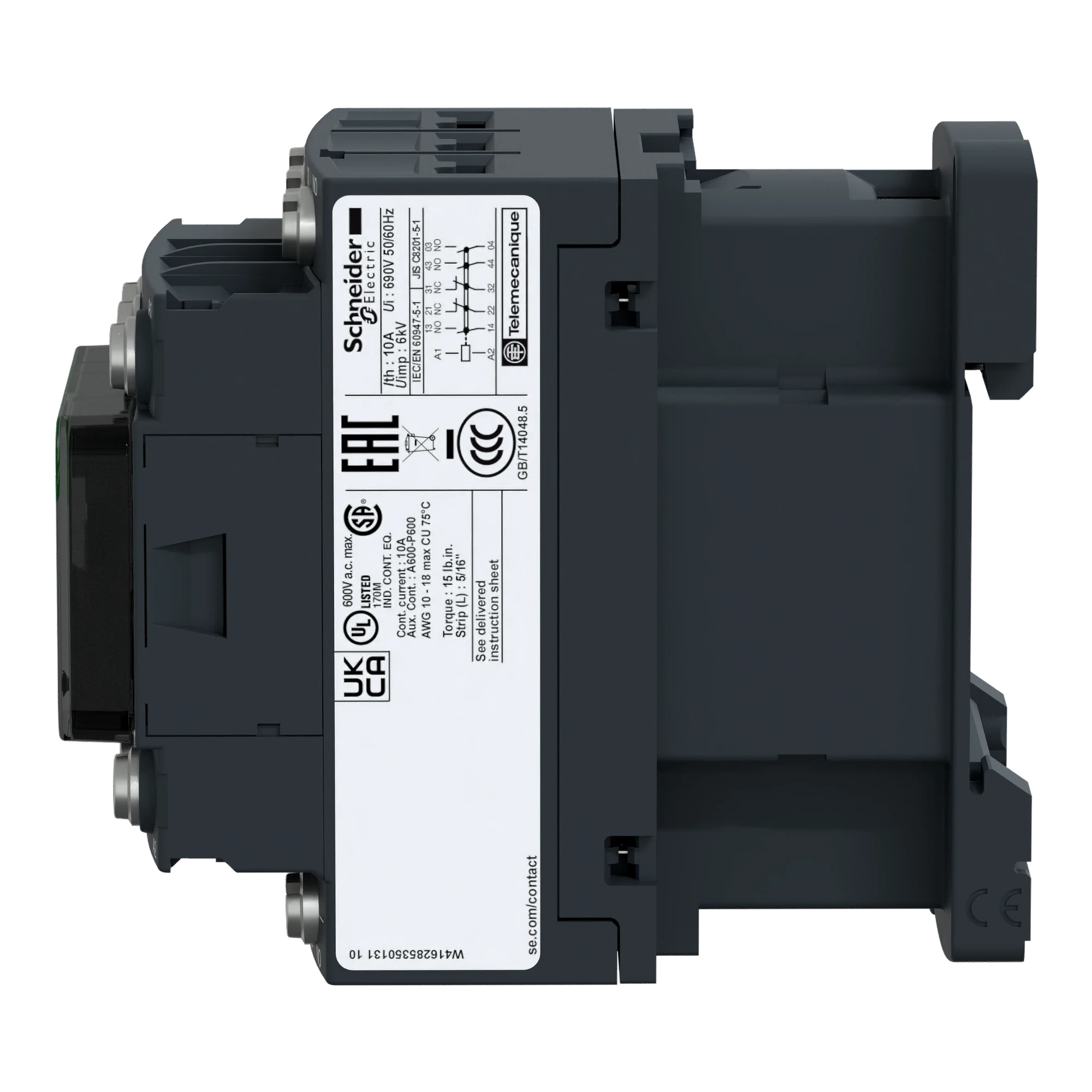 Schneider Electric CAD326V7 Auxiliary Contactor, 3NO 2NC 400V 50/60Hz (img_004)