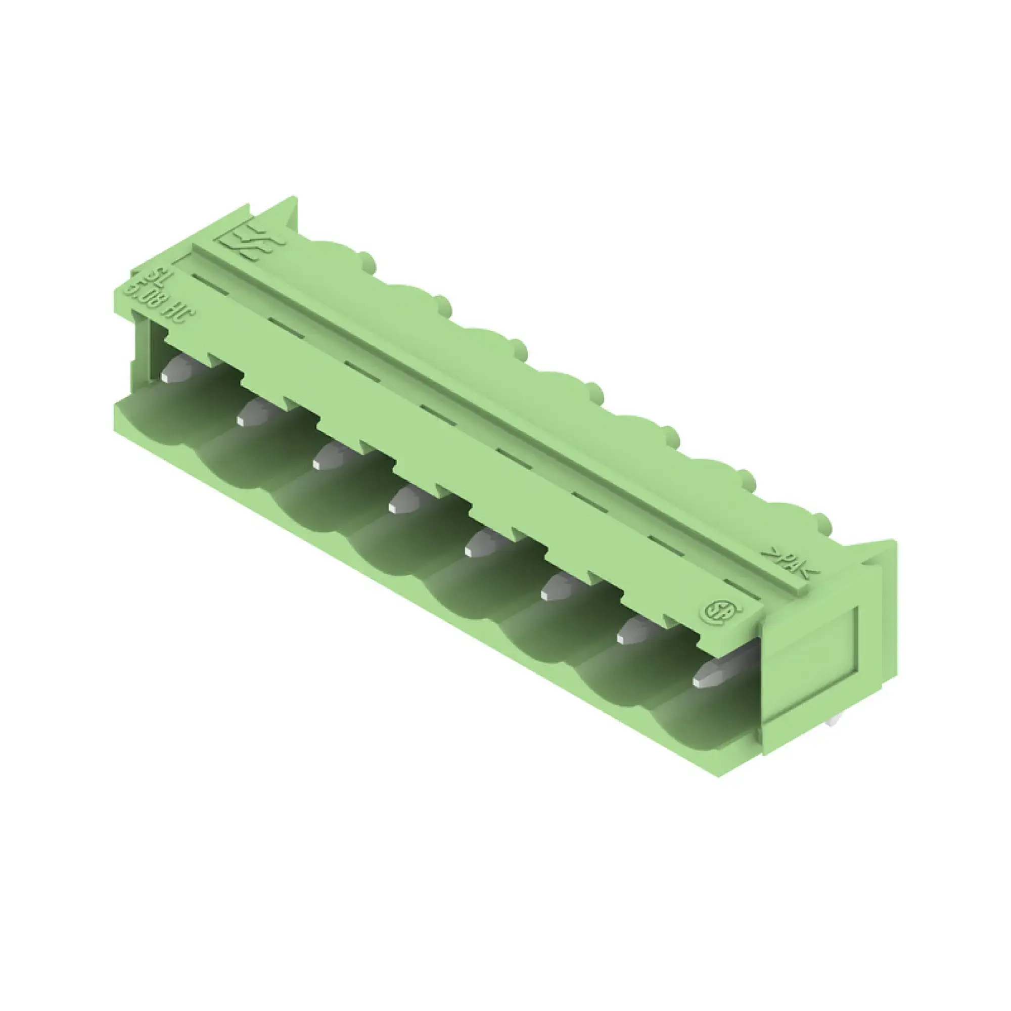 Weidmüller 1409330000 PCB connector (board connection), 320 V, 24 A, Pitch in mm: 5.08, Number of poles: 8, THT solder connection, Box (img_001)