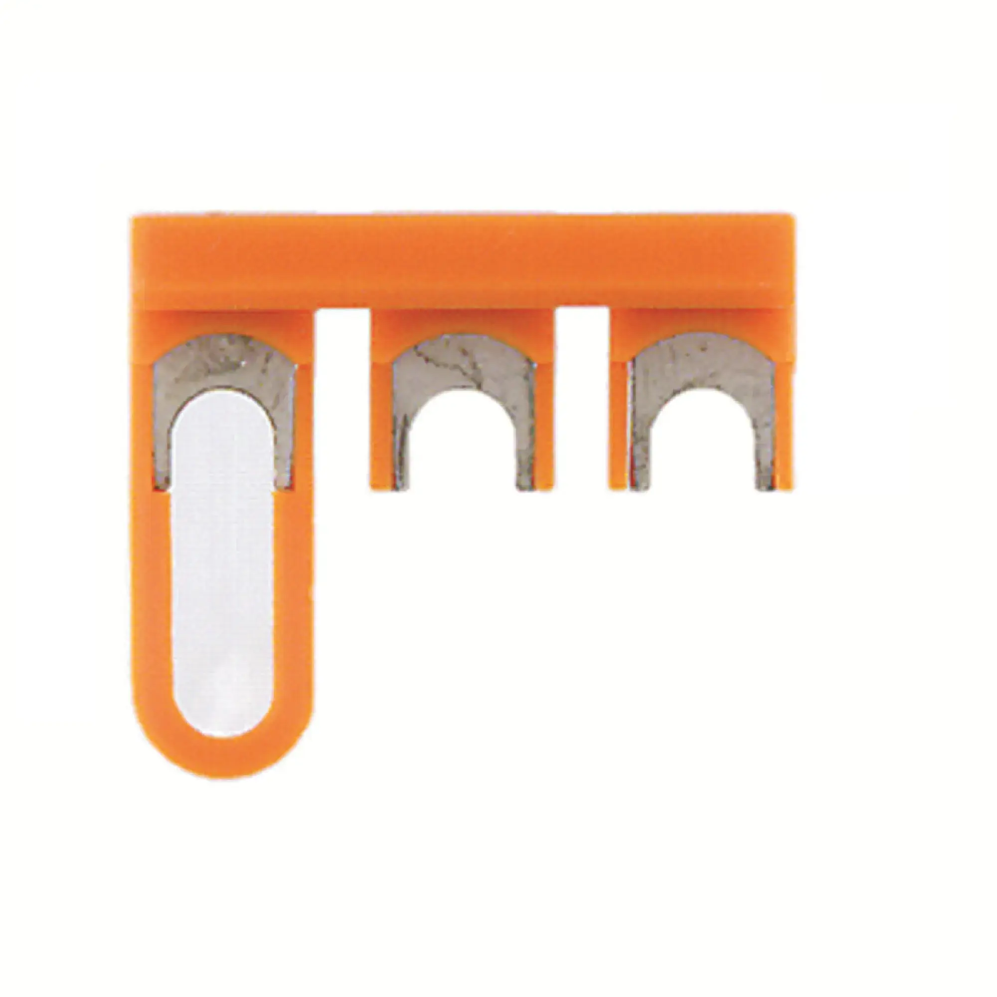 Weidmüller 1604290000 Cross-connector (terminal), when screwed in, orange, 41 A, Number of poles: 3, Pitch in mm: 14.10, Insulated: Yes, Width: 6.1 mm (img_001)