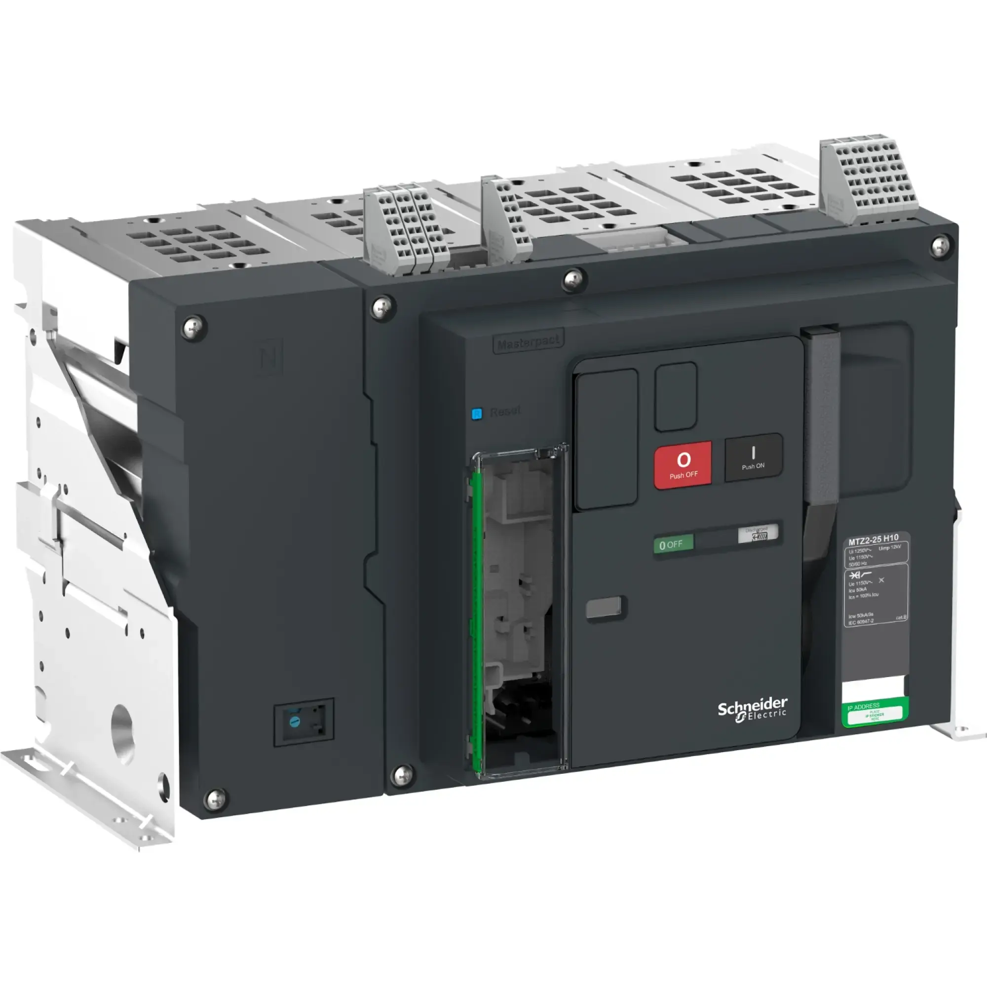 Schneider Electric LV846555 MasterPacT MTZ2 25 H10 2500A 4P Icu=50kA@1150V Fixed-mounted Basic Switch (img_002)