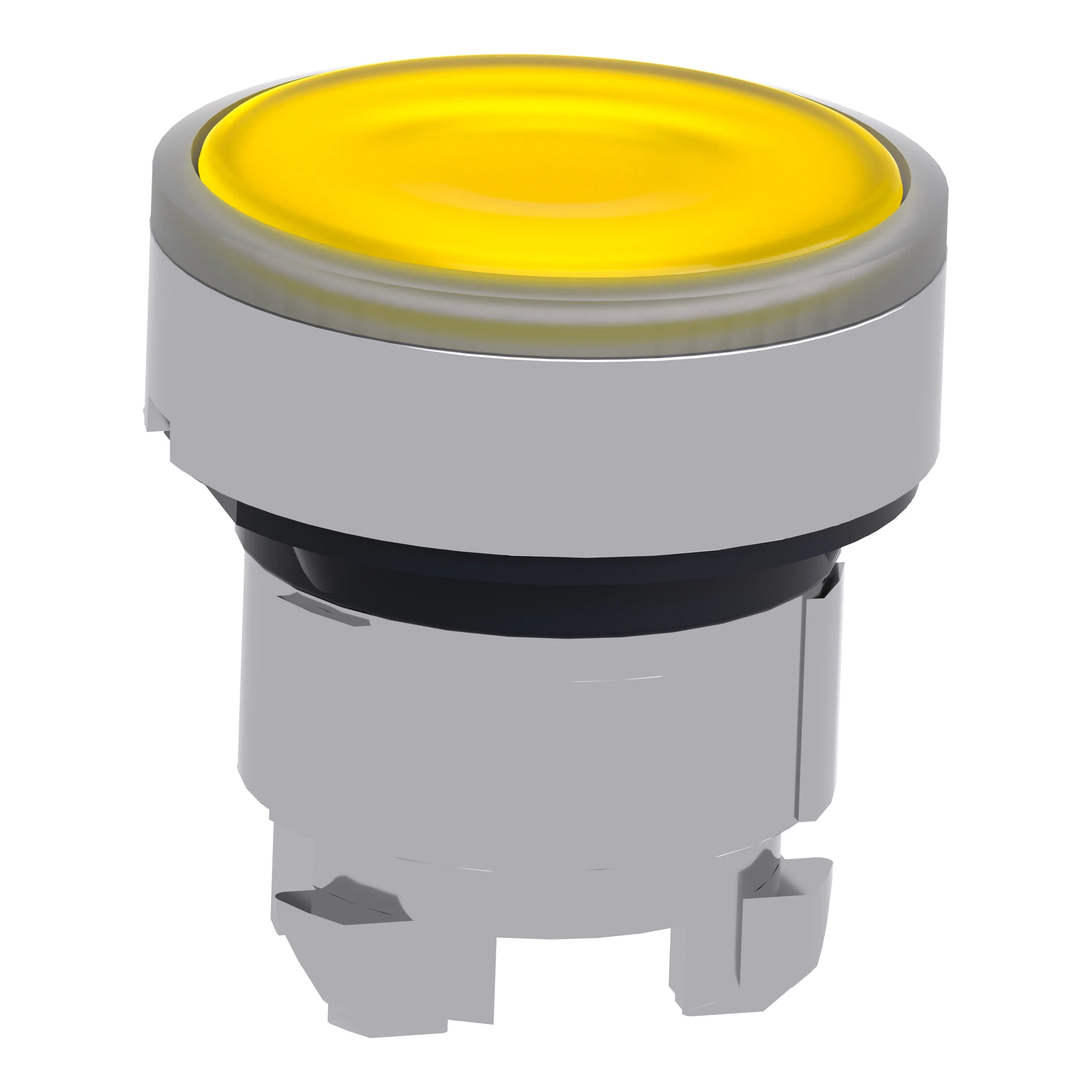 Schneider Electric ZB4BA88 Illuminated push-button, front element, Harmony XB4, metal, 22mm, yellow, momentary, for universal LED, for insertion label (img_003)