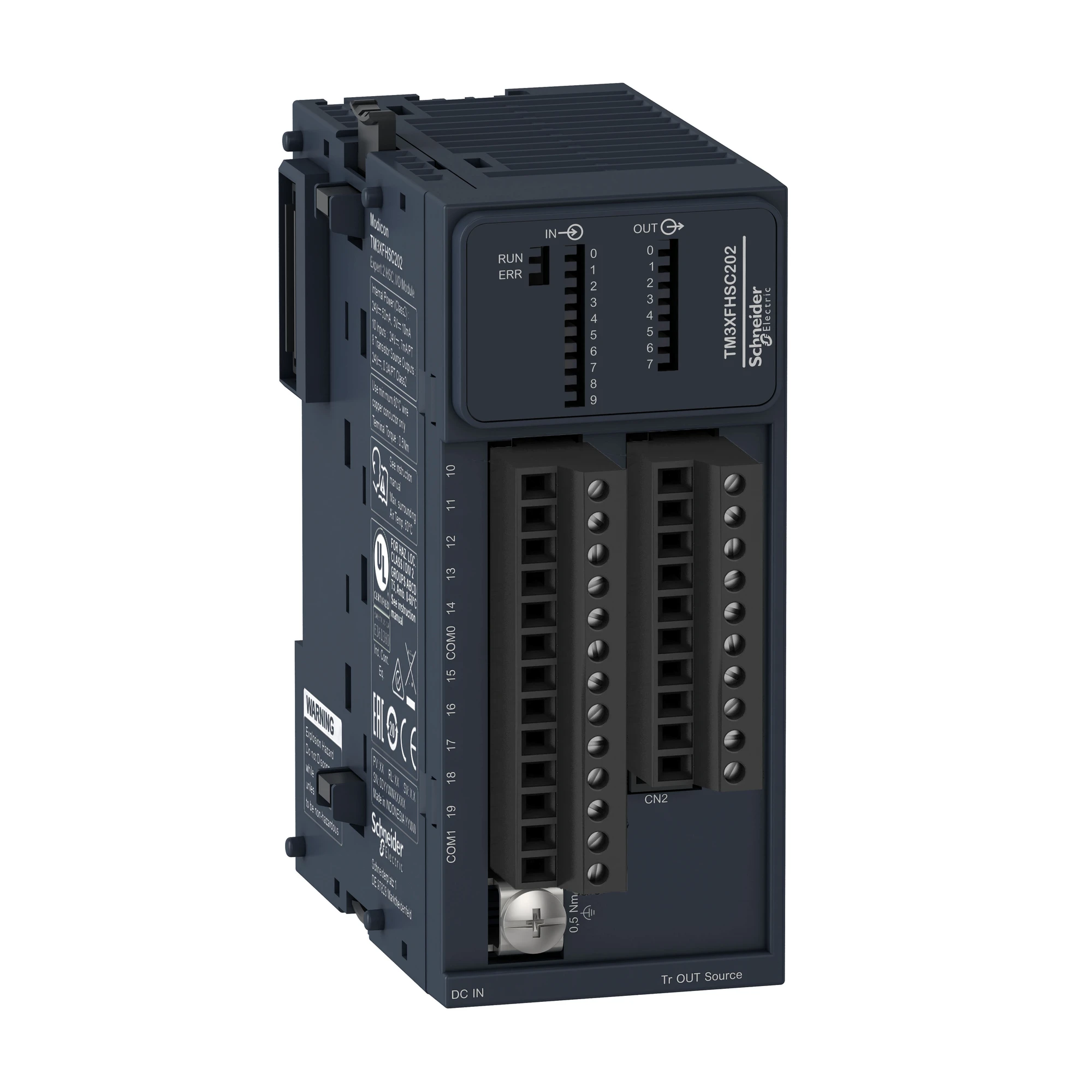 Schneider Electric TM3XFHSC202 Expert Module, Modicon TM3, 2 High-Speed Counters with Event Management, 200 kHz, Screw Terminals (img_001)
