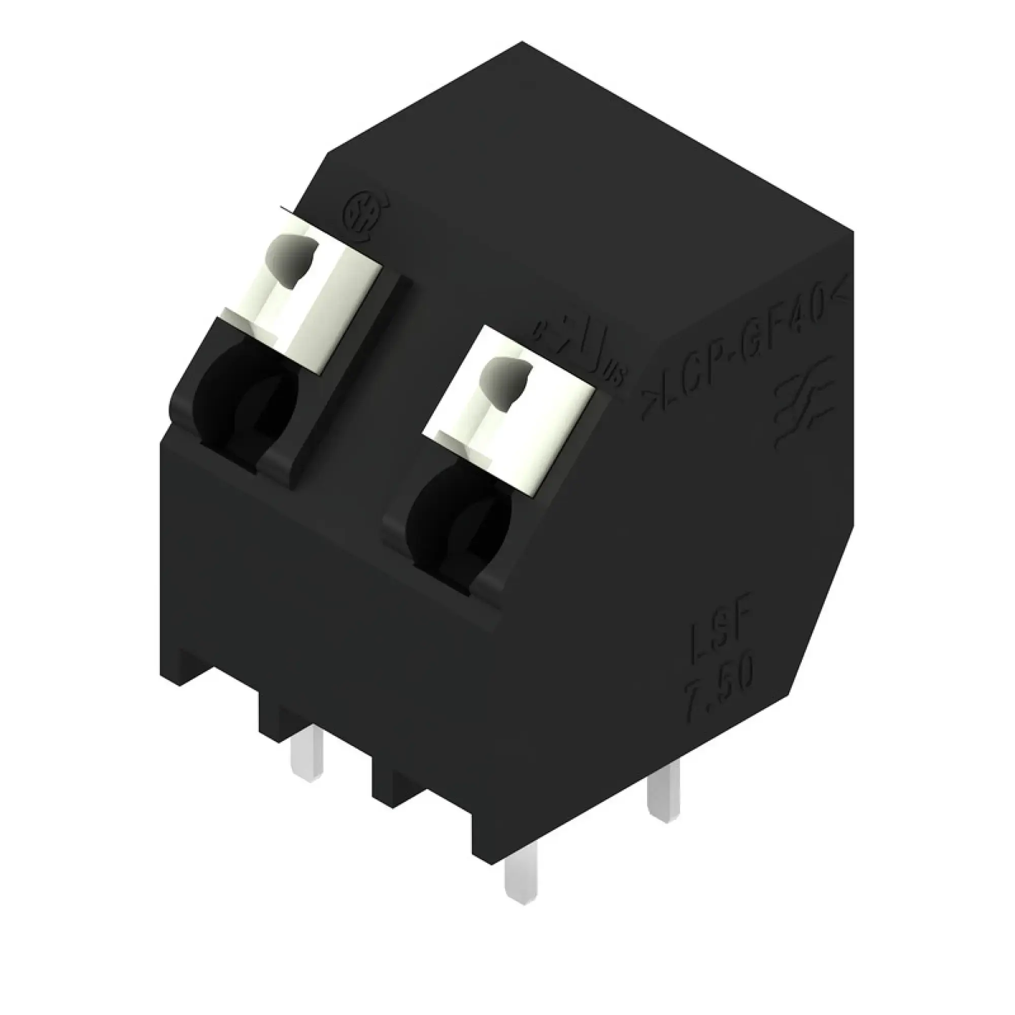 Weidmüller 1886110000 PCB terminal, 630 V, 17.5 A, Pitch in mm: 7.50, 1.5 mm², Number of poles: 2, PUSH IN with actuator, THT/THR solder connection, 135°, Tube (img_001) Weidmüller 1886110000 PCB terminal, 630 V, 17.5 A, Pitch in mm: 7.50, 1.5 mm², Number of poles: 2, PUSH IN with actuator, THT/THR solder connection, 135°, Tube (img_001)