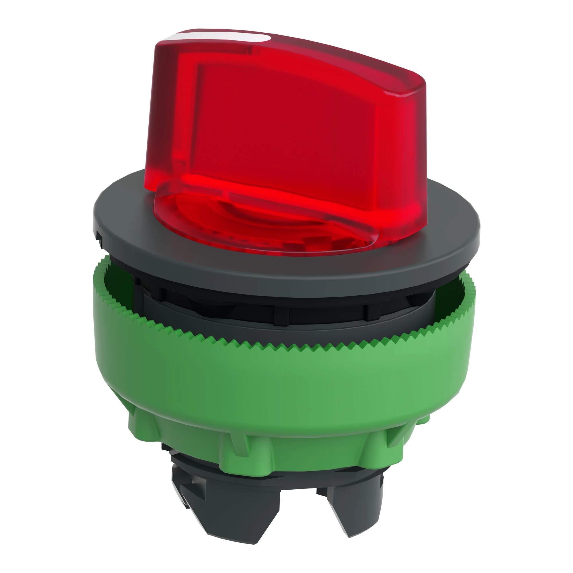 Schneider Electric ZB5FK1443 Illuminated selector switch, front element, Harmony XB5F, plastic, 30mm, red, for universal LED, 2 positions, momentary (img_007)