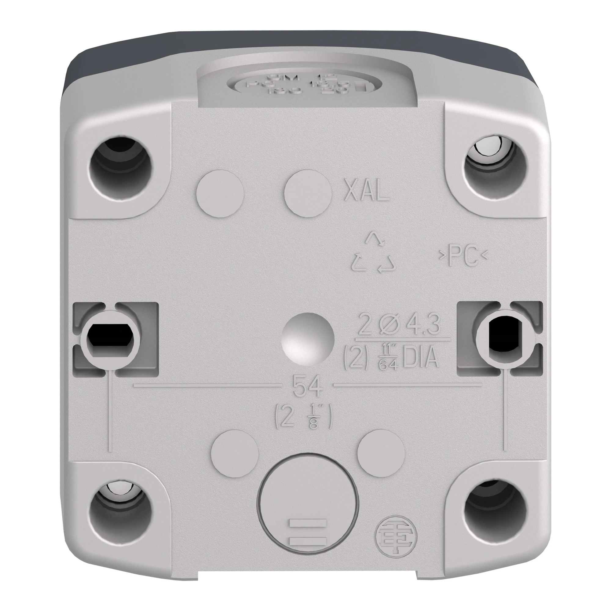 Schneider Electric XALD101H29 Surface mounting enclosure, Harmony XALD, plastic, dark grey, 1 push-button, green, START, 22mm, 1NO (img_003) Schneider Electric XALD101H29 Surface mounting enclosure, Harmony XALD, plastic, dark grey, 1 push-button, green, START, 22mm, 1NO (img_003)