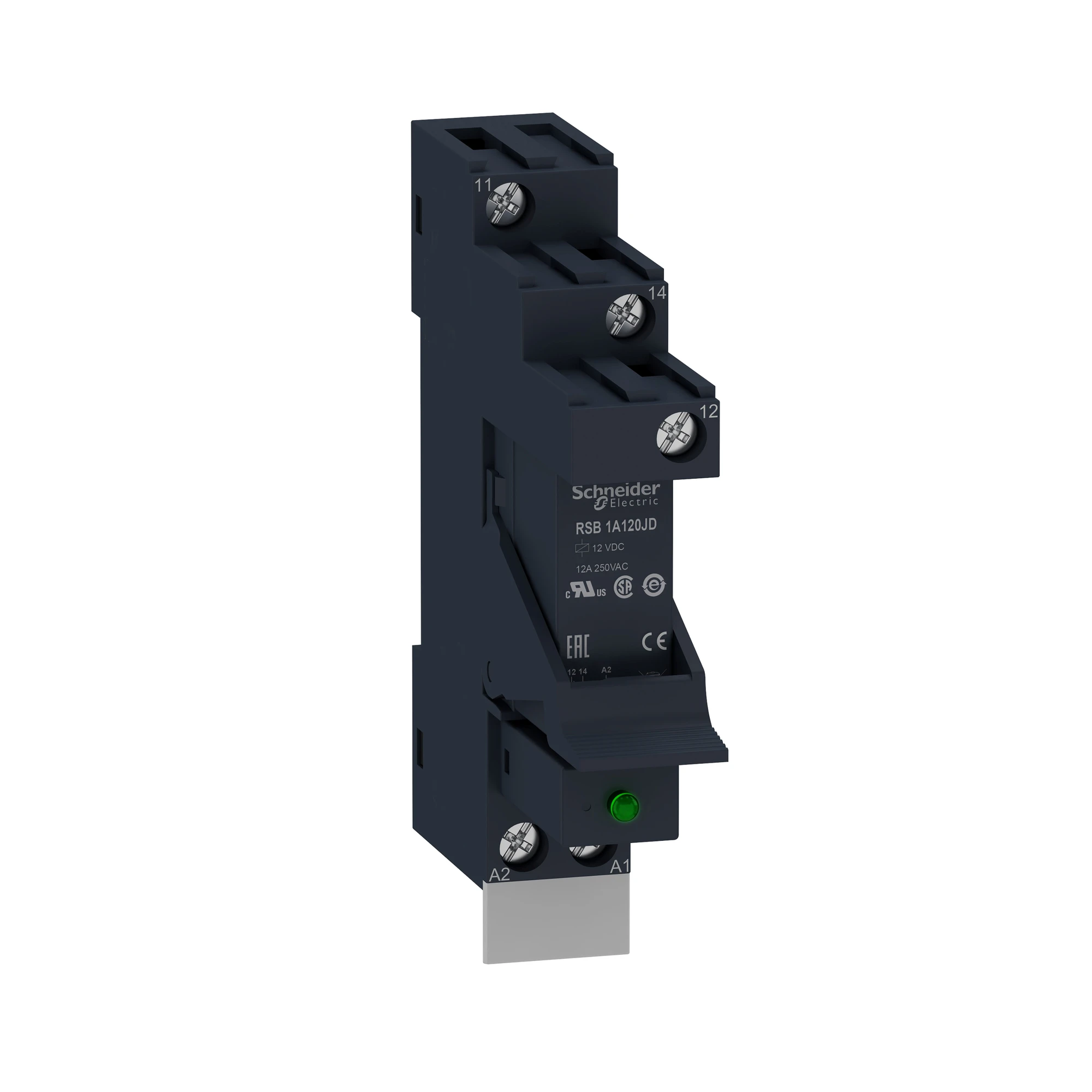 Schneider Electric RSB1A120JDPV Interface Relay 1W 12A 12VDC Socket Bracket Diode Shield Mounted (img_001) Schneider Electric RSB1A120JDPV Interface Relay 1W 12A 12VDC Socket Bracket Diode Shield Mounted (img_001)