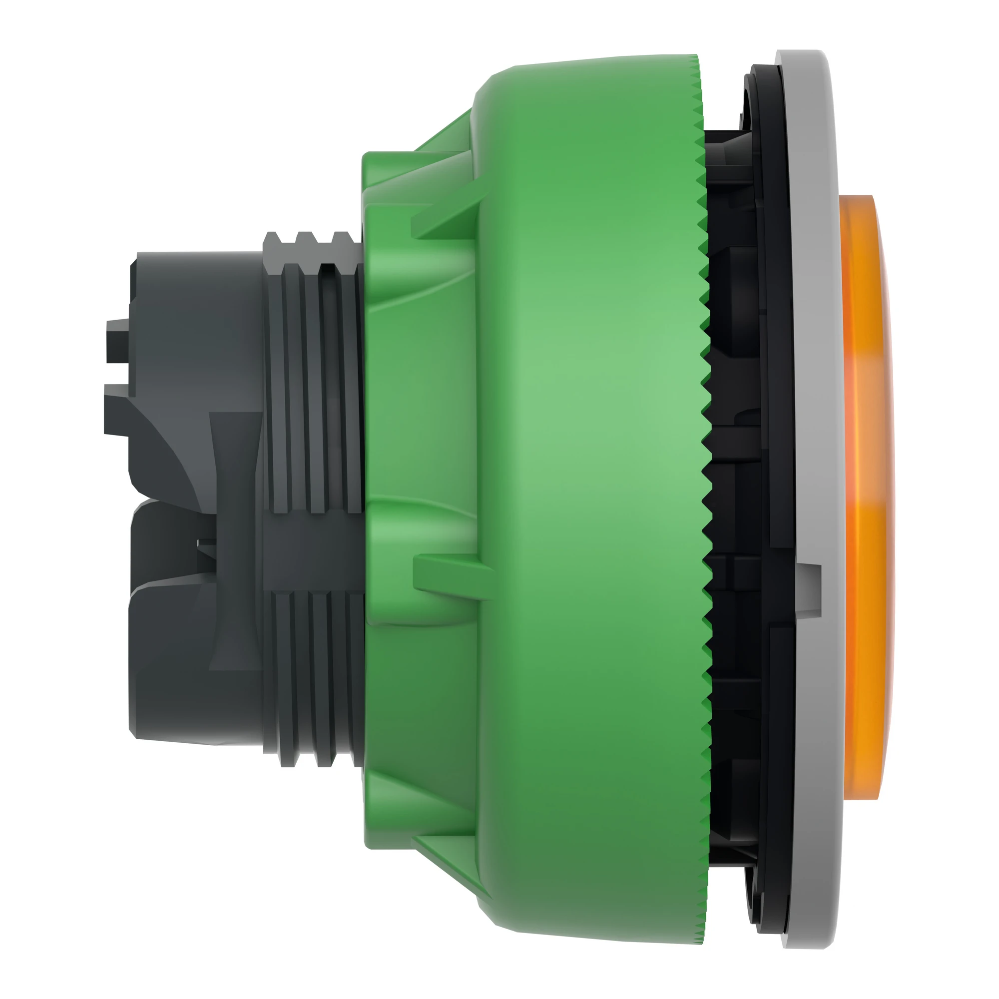 Schneider Electric ZB5FH53C0 Illuminated pushbutton, front element, Harmony XB5F, plastic, 30mm, light gray, orange, protruding, unmarked, latching (img_004) Schneider Electric ZB5FH53C0 Illuminated pushbutton, front element, Harmony XB5F, plastic, 30mm, light gray, orange, protruding, unmarked, latching (img_004)