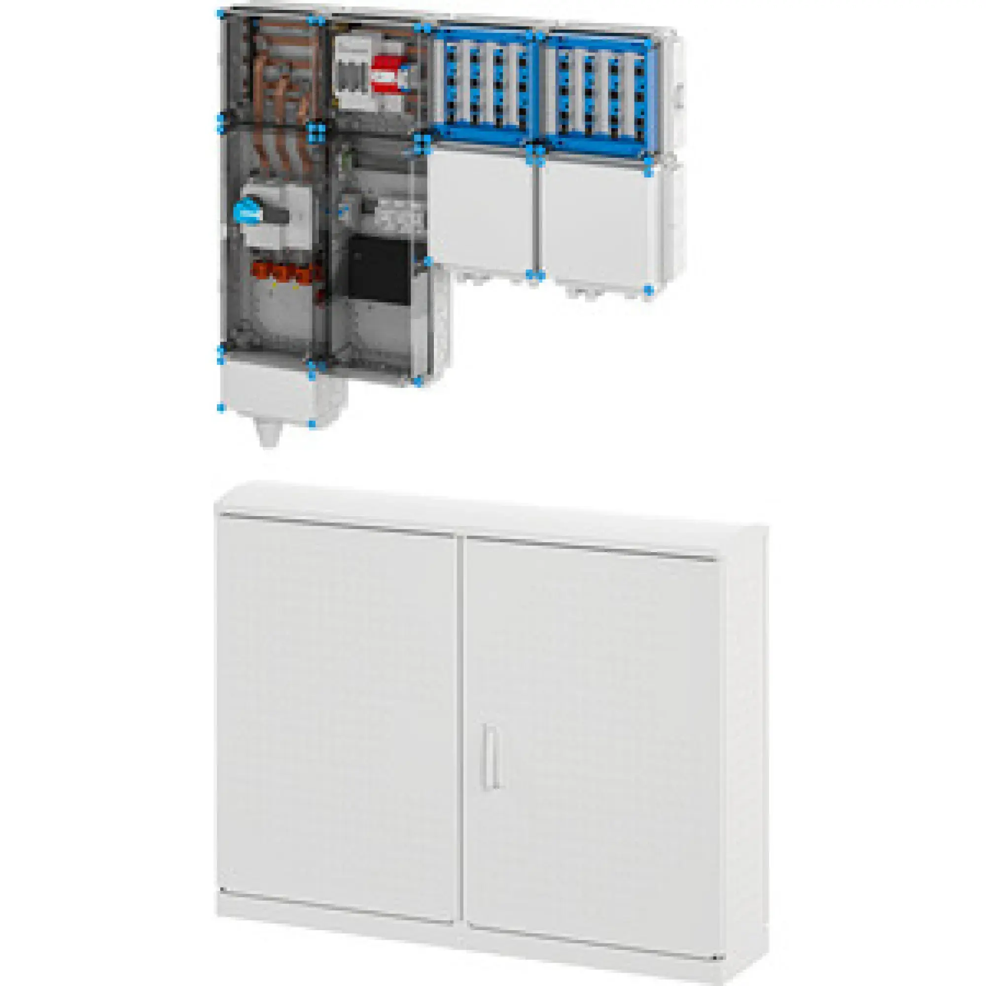 Hensel 65000152 Ladeverteiler für bis zu 8 Ladepunkte à 22kW Mi EV 22kW 8011 (img_001)